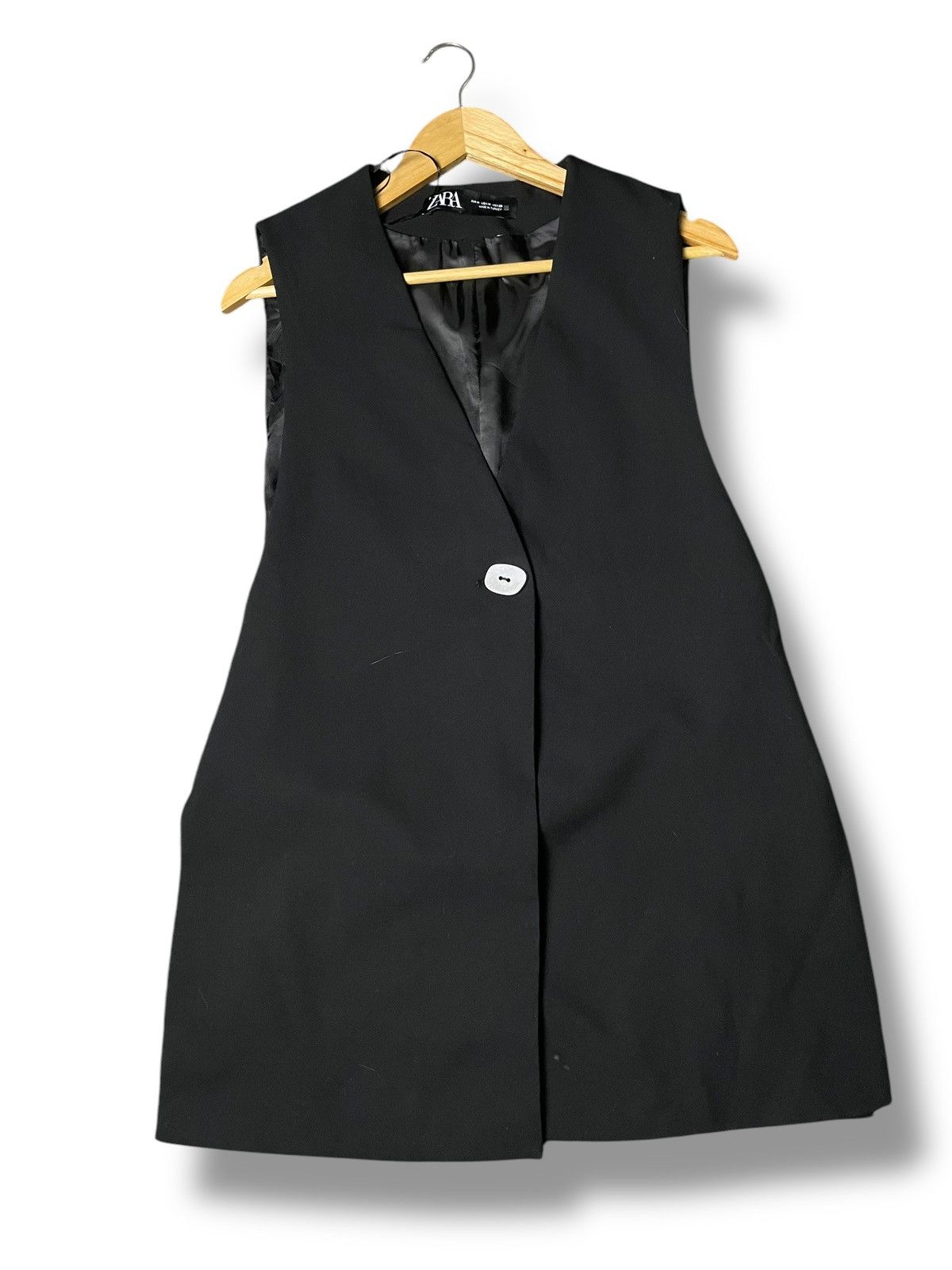 Designer × Vintage × Zara Vintage ZARA Long Outerwear Vest (85) Size US M / EU 48-50 / 2 - 1 Thumbnail
