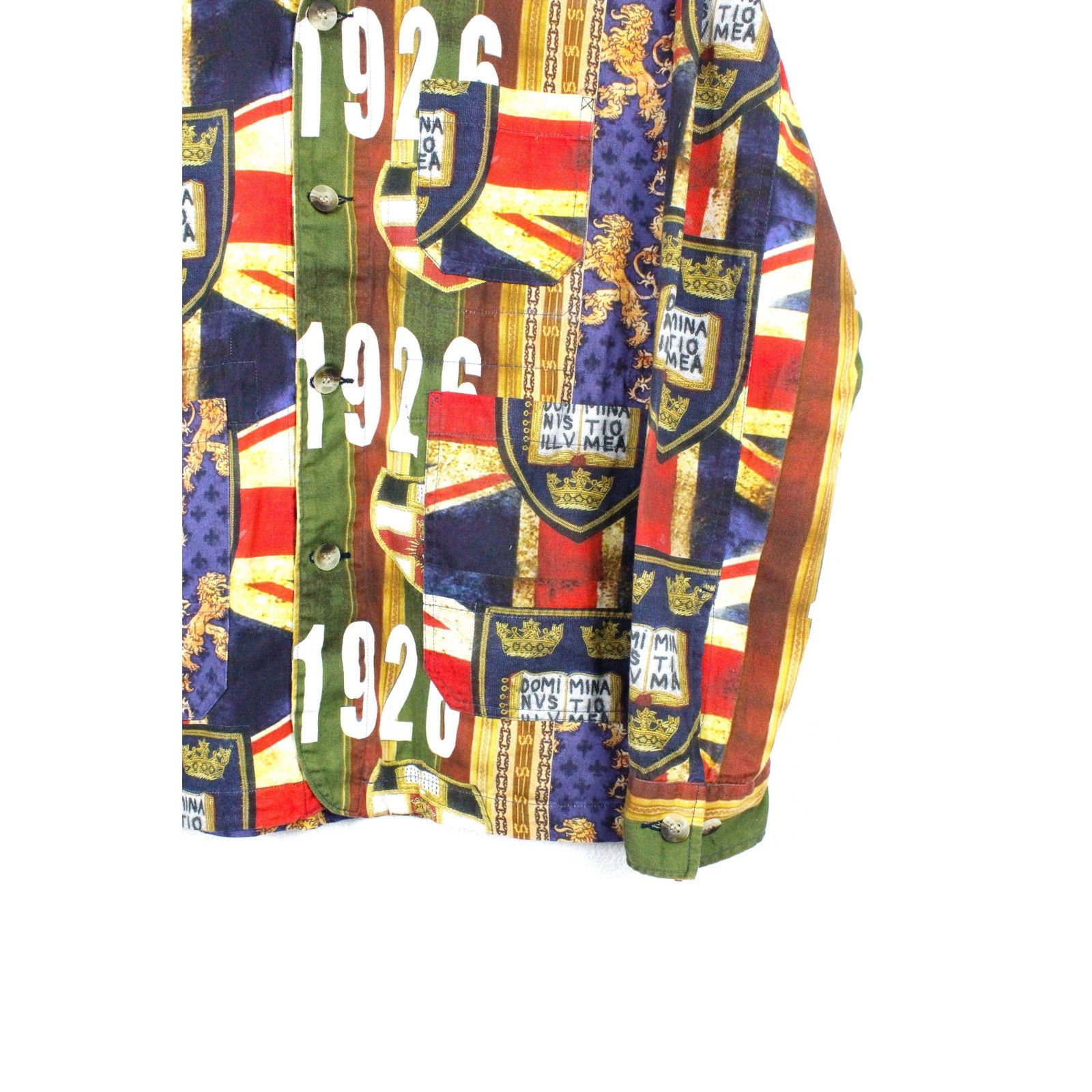 Vintage Wing Crazy Britain Printed Signature Glory Blazer Jacket Size US M / EU 48-50 / 2 - 3 Thumbnail