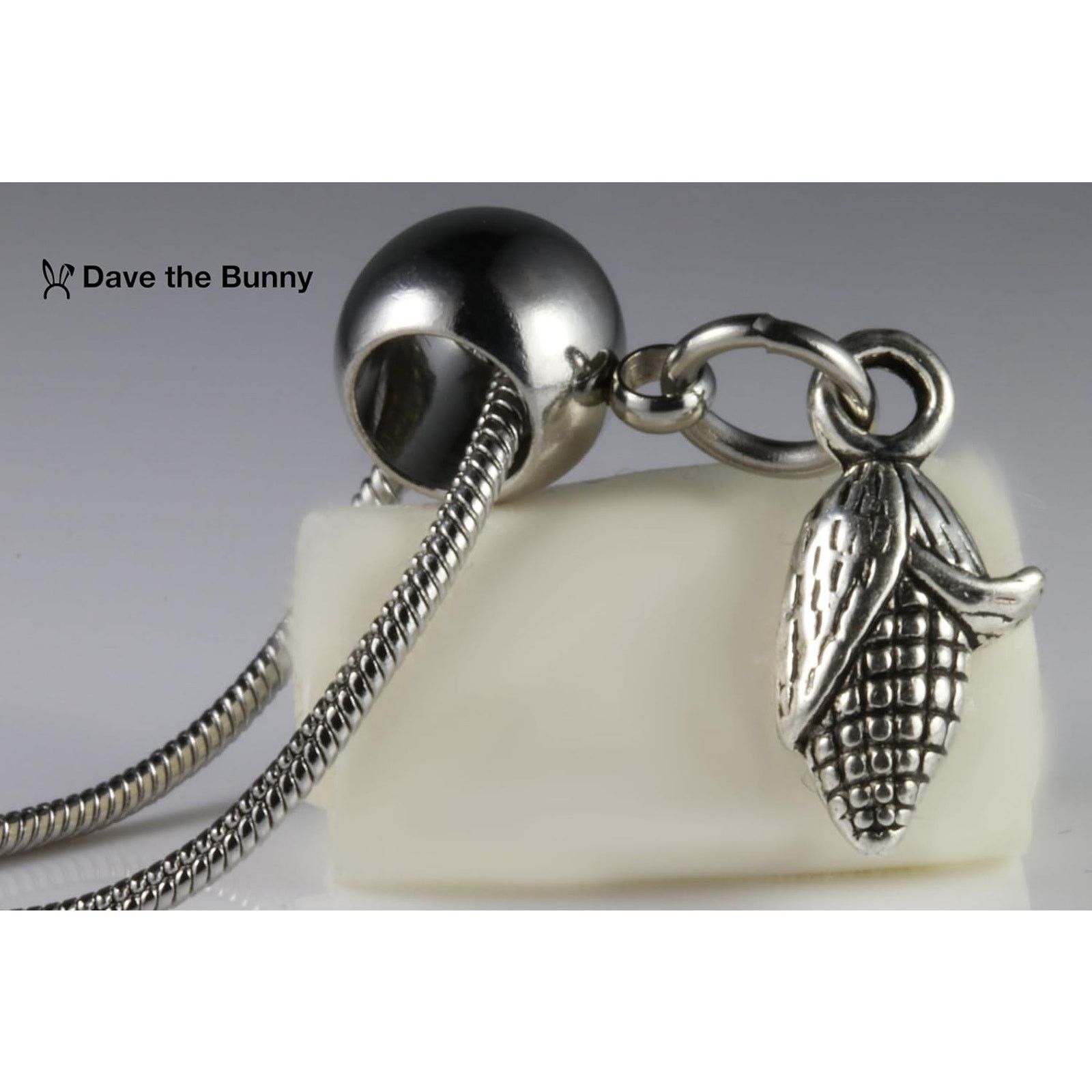 & Other Stories Corn on the Cob Food Necklace - Stainless Steel Chain Size ONE SIZE - 4 Thumbnail