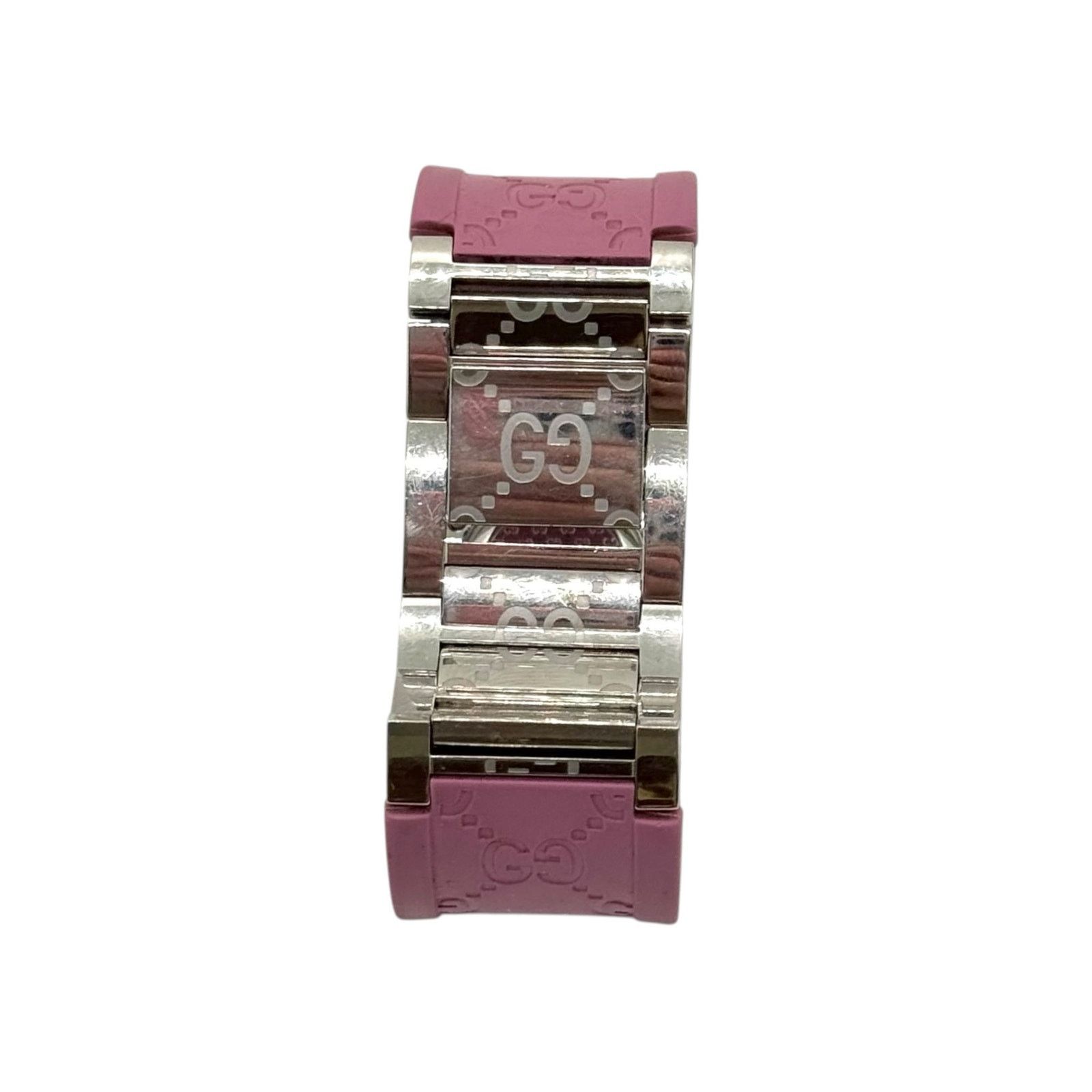 Gucci Gucci GG Twirl Pink Rubber Bangle Watch Size ONE SIZE - 9 Thumbnail