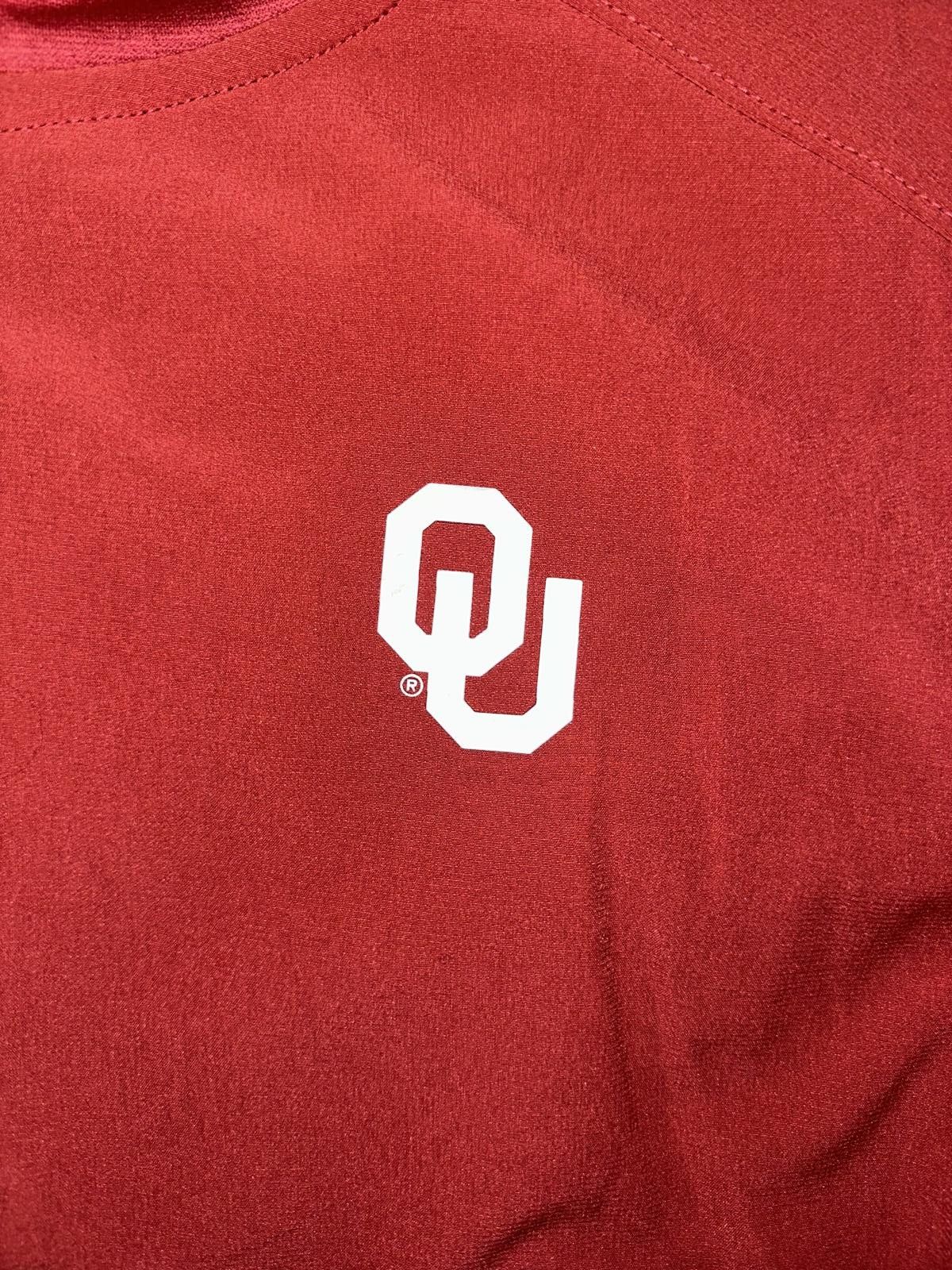 Designer Jordan Brand Men’s Crimson Oklahoma Sooners Pregame Half-Zip Hoodie Sample Size US L / EU 52-54 / 3 - 4 Thumbnail