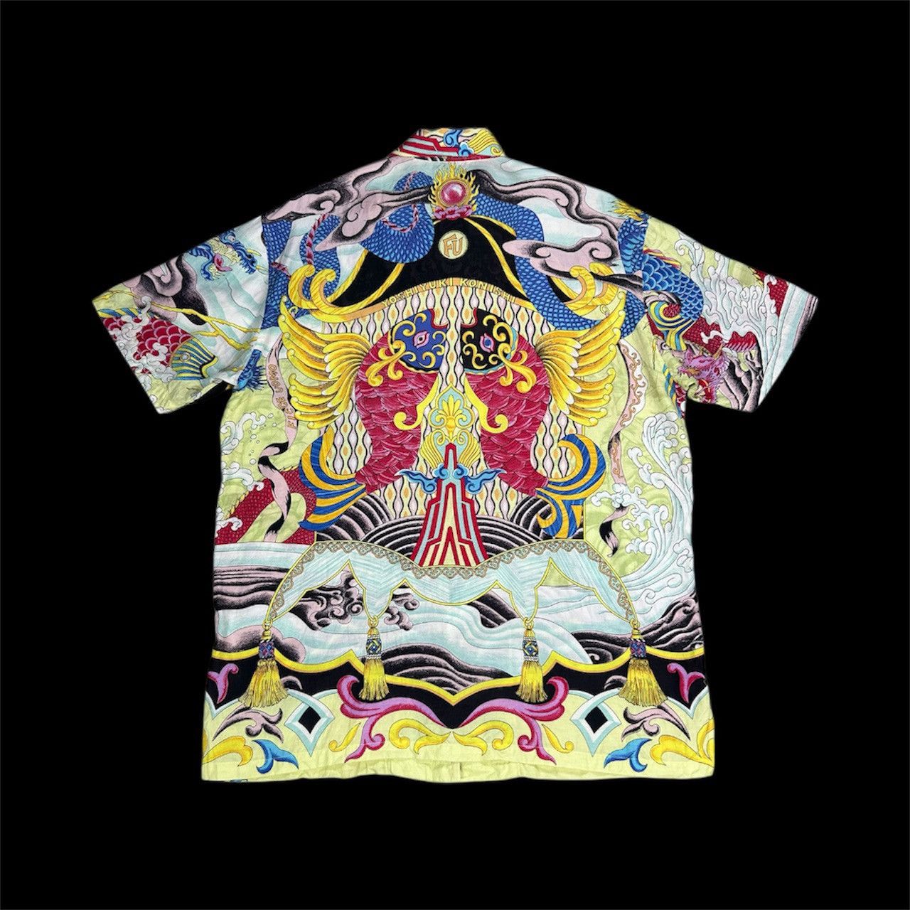 Yoshiyuki Konishi Vintage Yoshiyuki Konishi Bold Dragon Tatoo Style Button Up Size US L / EU 52-54 / 3 - 2 Thumbnail
