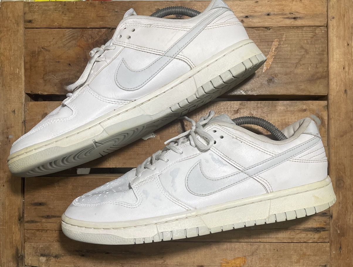 Nike Nike Dunk Low Retro White Pure Platinum Size US 9.5 / EU 42-43 - 3 Thumbnail