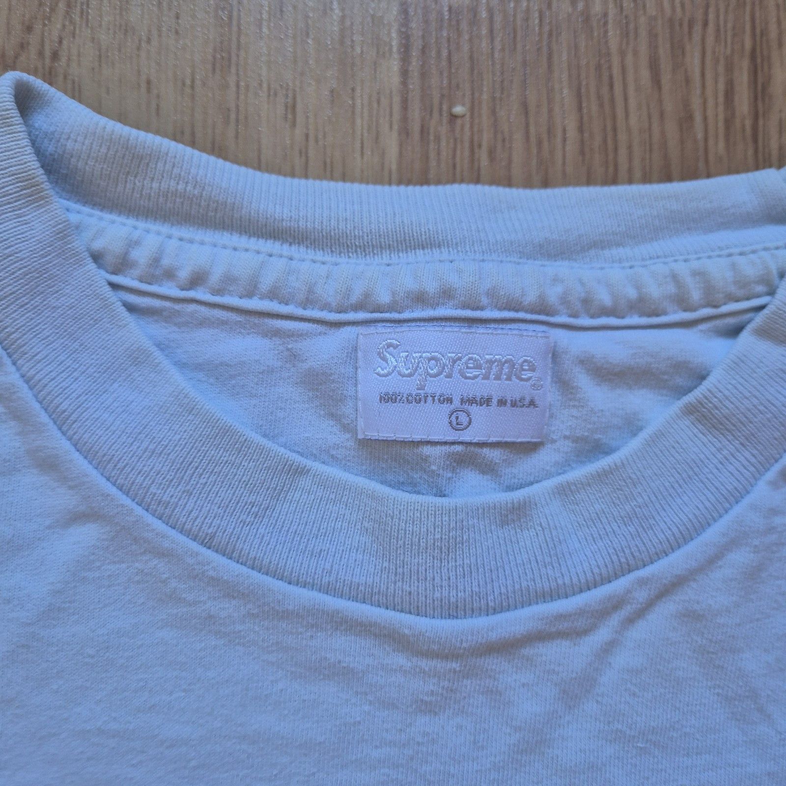 Supreme Supreme Longsleeve Pocket Tee Light Blue XL 90s Size US XL / EU 56 / 4 - 3 Thumbnail