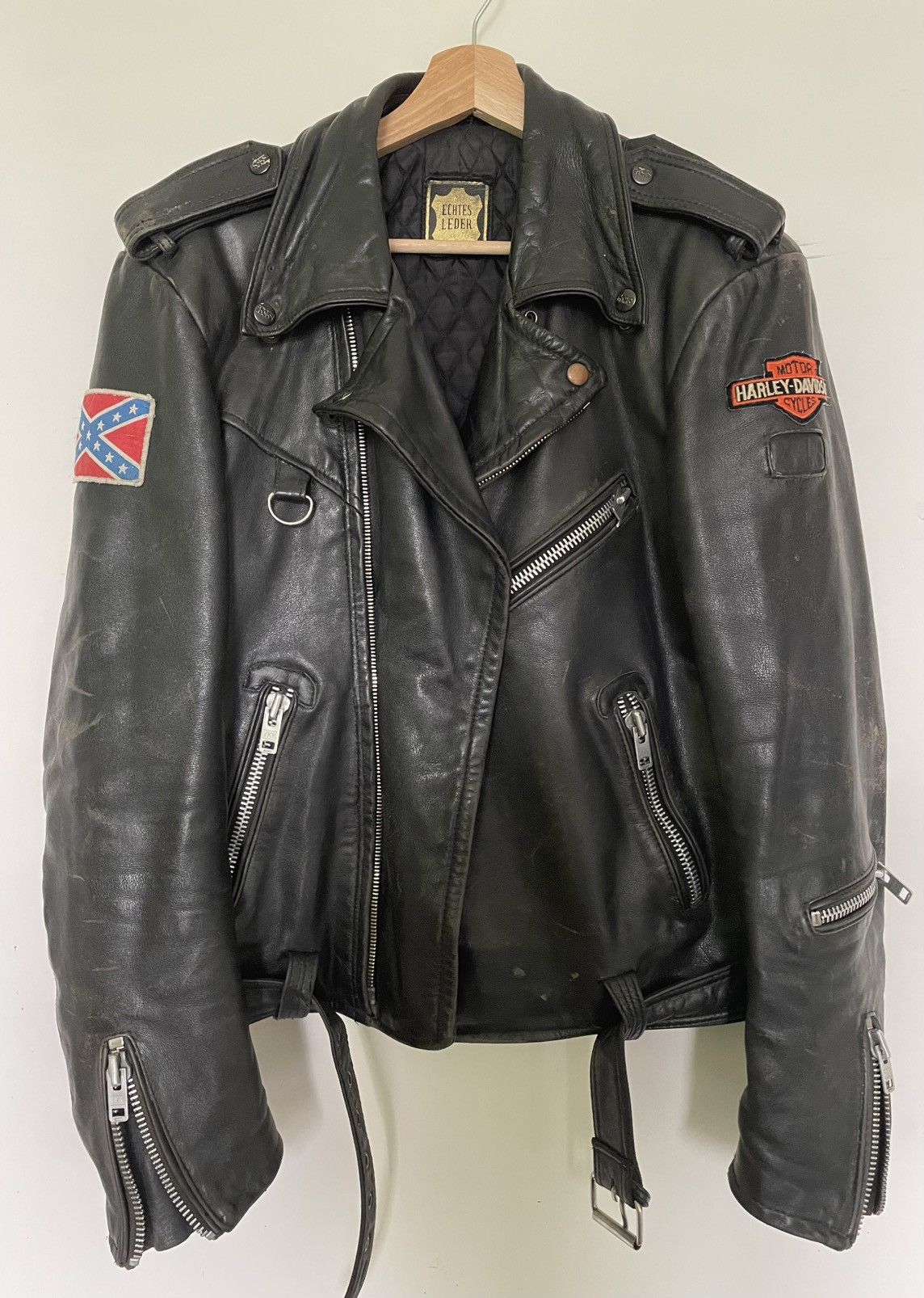 Other Vintage leather jacket Size US L / EU 52-54 / 3 - 1 Thumbnail
