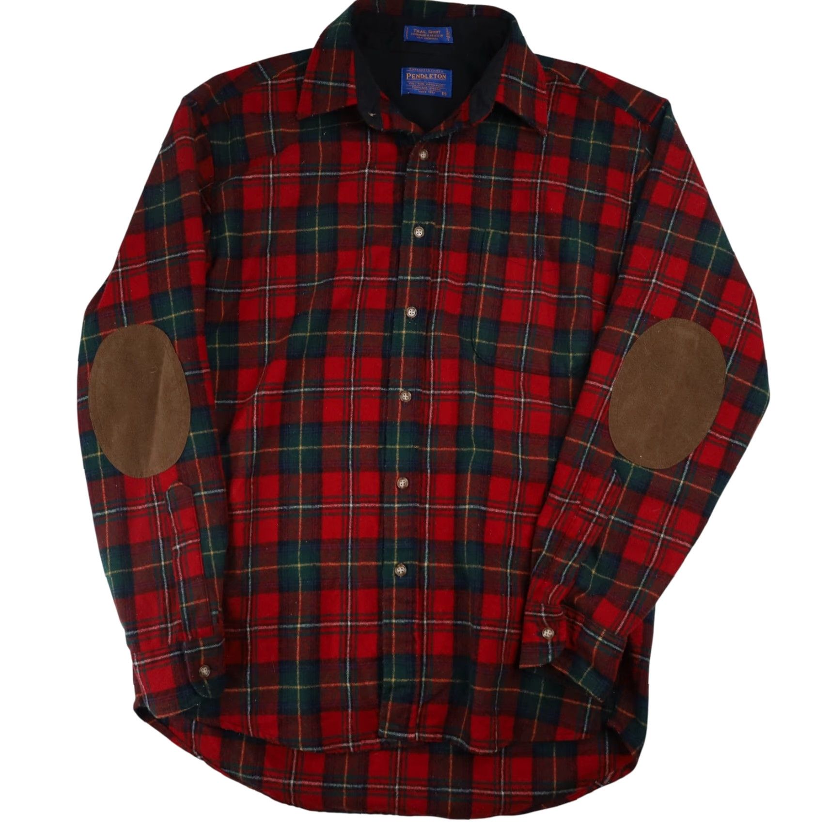 Pendleton Pendleton Mens M %100 Wool Flannel Boyd Tartan Trail Shirt Red Size US M / EU 48-50 / 2 - 2 Thumbnail