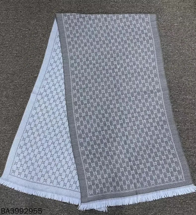 Gucci Gucci Gray full-print scarf 2501-Nextarrow Size ONE SIZE - 1 Thumbnail
