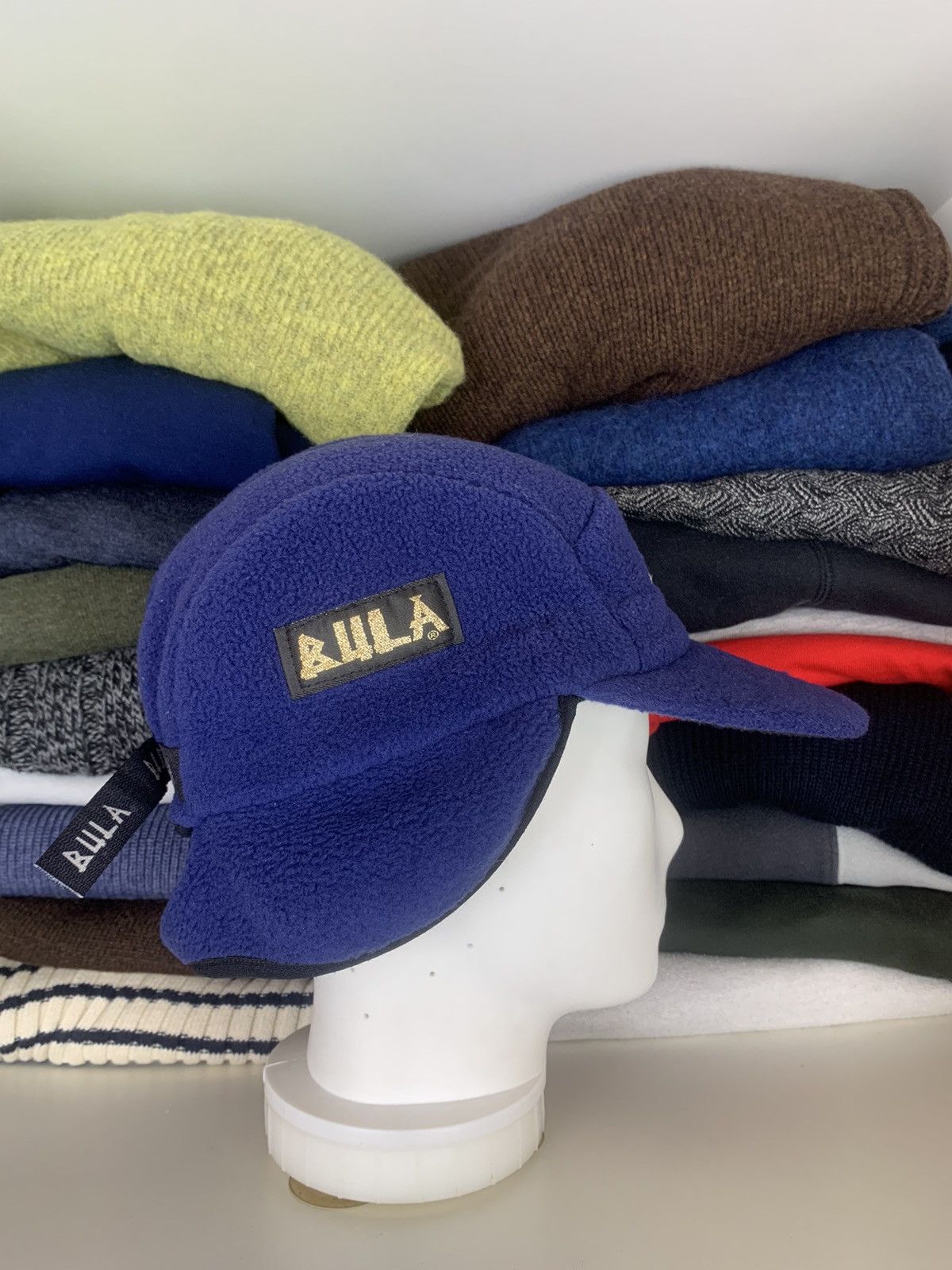 USA Olympics × Vintage Vintage Bula US Ski Team 2 in 1 Fleece Cap Hat Made in USA Size ONE SIZE - 9 Thumbnail
