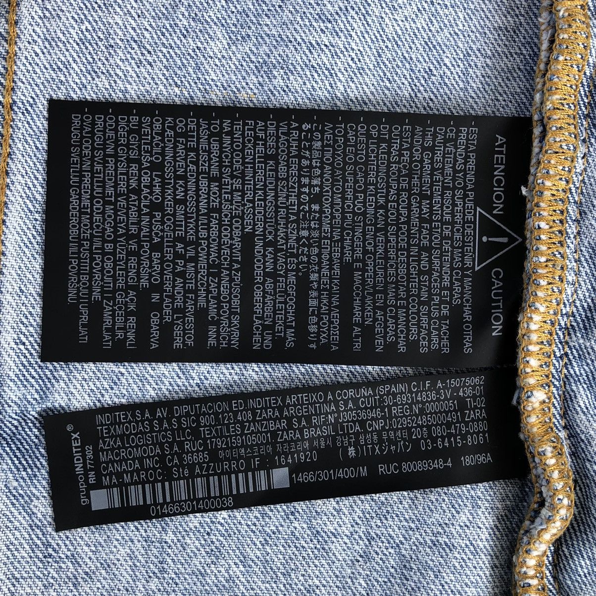 Zara SS 2023 ZARA DENIM JACKET WITH GRAFFITI PRINT Size US M / EU 48-50 / 2 - 23 Thumbnail