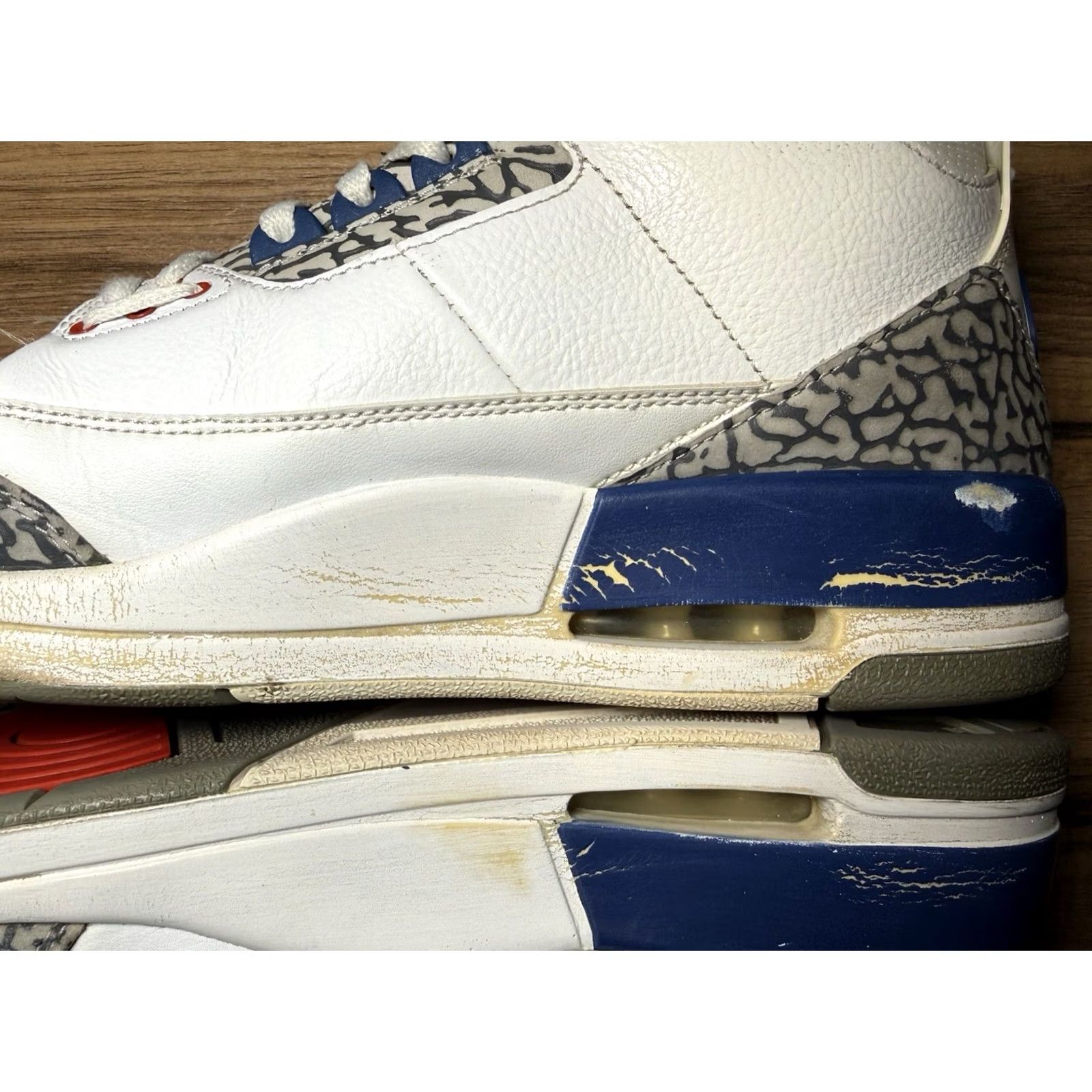 Jordan Brand Nike Air Jordan 3 Men Sneaker Size 12 Retro True Blue 2016 854262-106 Size US 12 / EU 45 - 7 Thumbnail