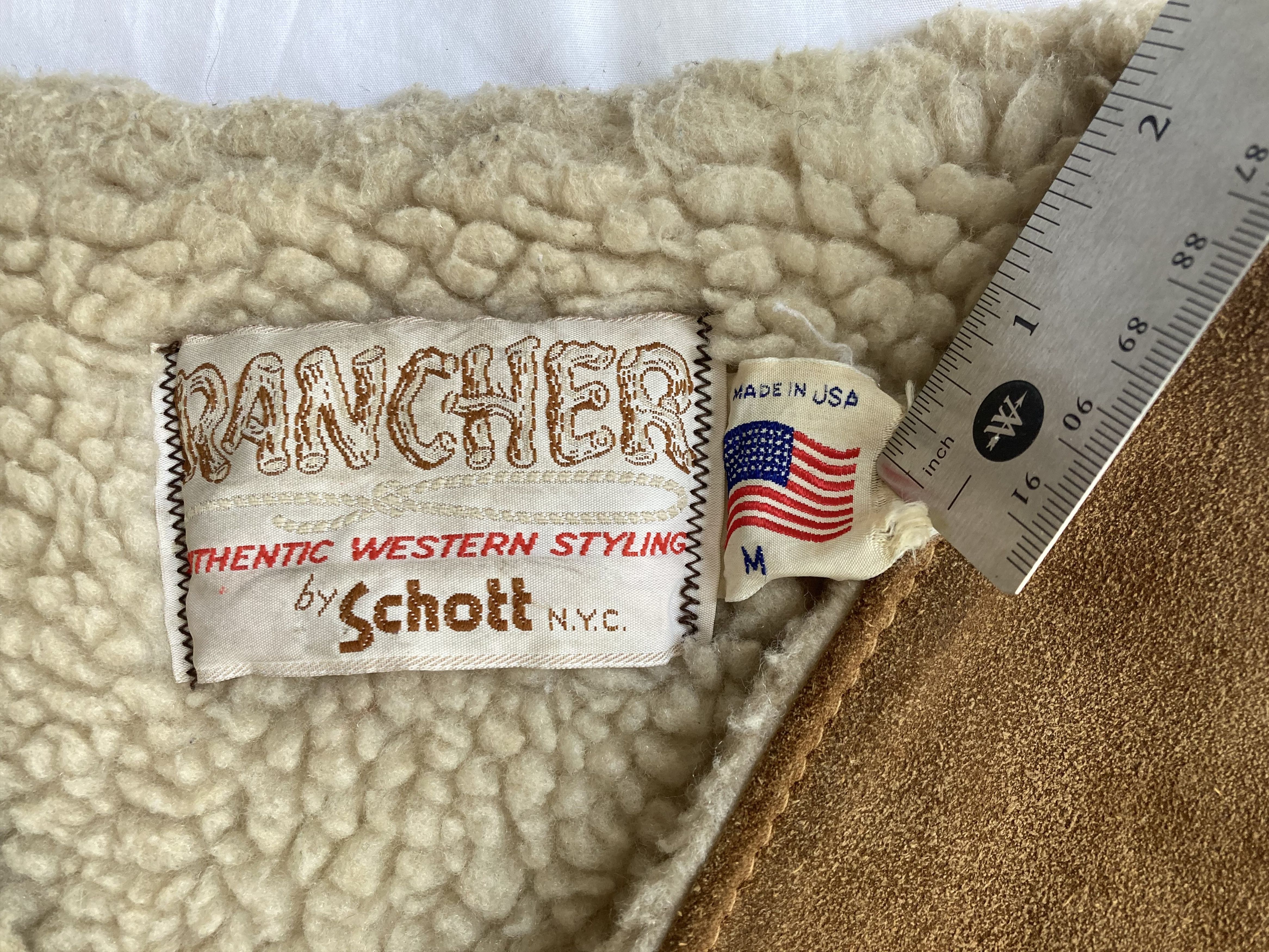Schott × Vintage Vintage Suede Leather Rancher Vest Size US M / EU 48-50 / 2 - 2 Thumbnail