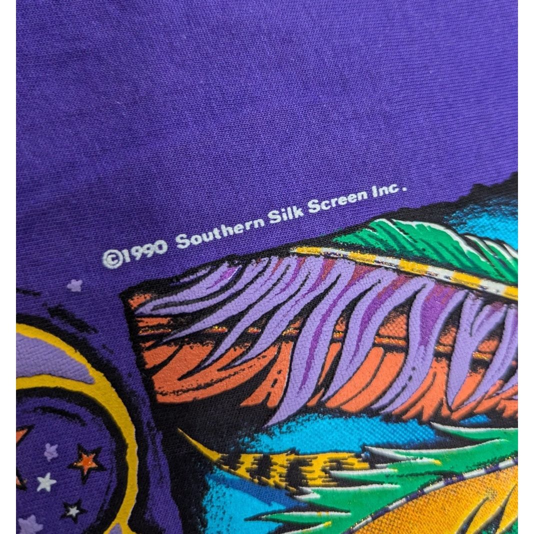 Hanes × Vintage Vintage 1990 New Orleans Mari Gras Mask t-shirt Size US XL / EU 56 / 4 - 3 Thumbnail