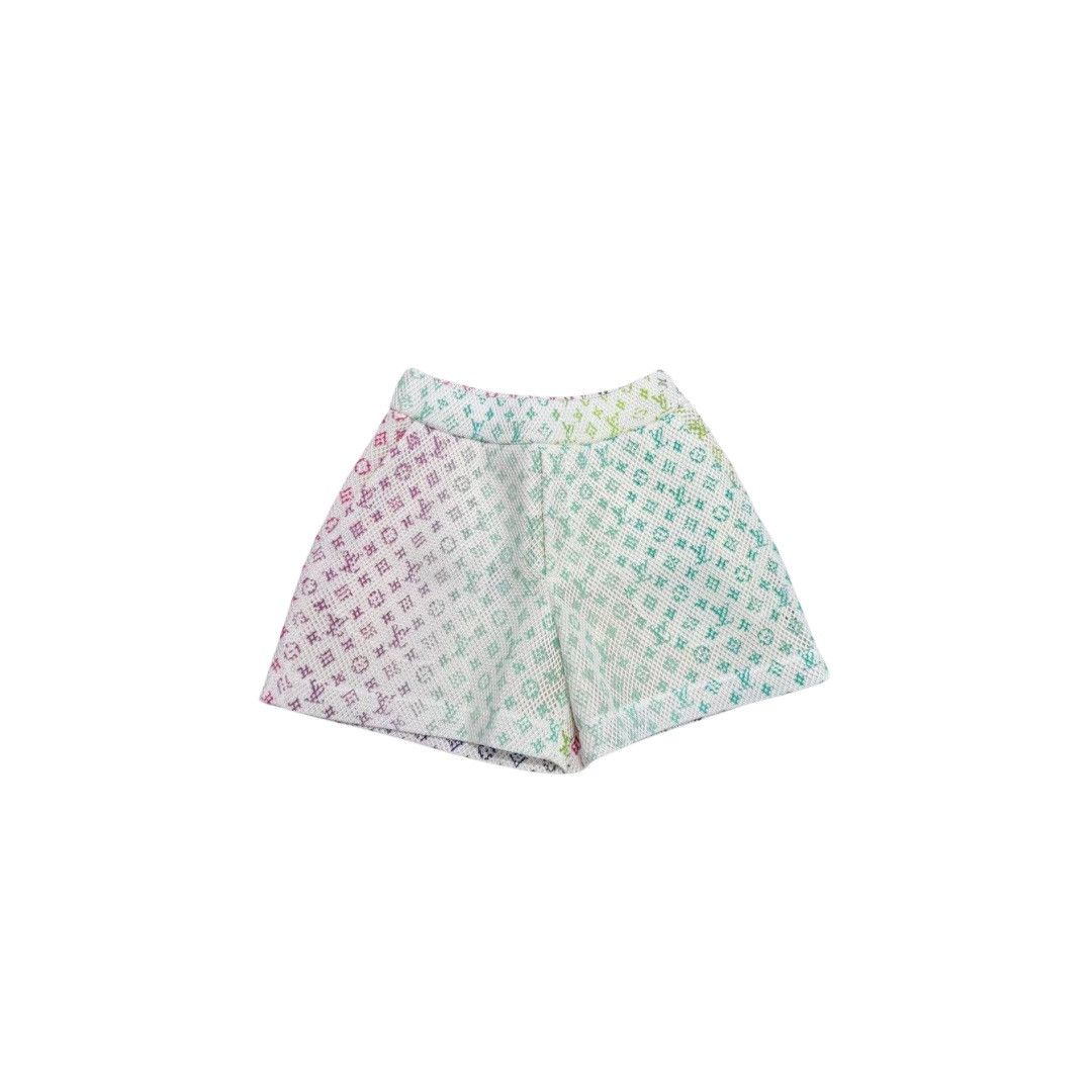 Pre-owned Louis Vuitton X Virgil Abloh Louis Vuitton Colorful Mesh Monogram Shorts In Blue