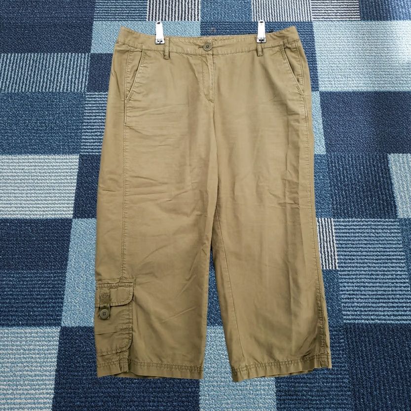 J. Jill J. Jill Beige Cropped Pants Womens 12 Mid Rise Below Waist Cargo Size 34" / US 12 / IT 48 - 1 Thumbnail