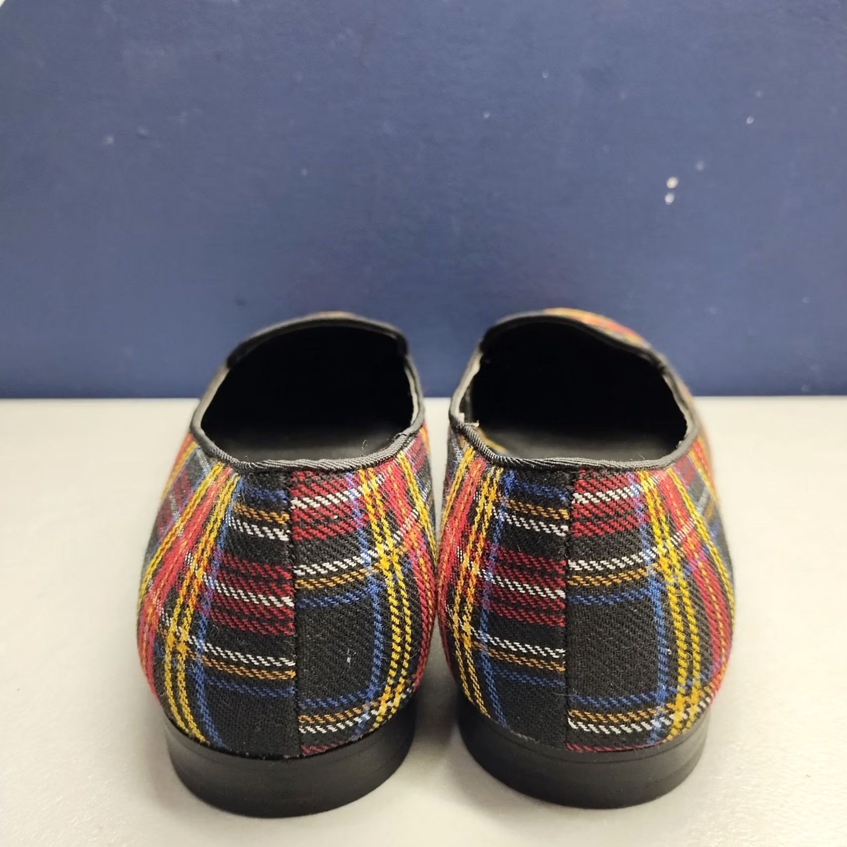 Vintage Rock & Republic Ballet Flats Womens 9.5M Multi Plaid Embroidered Logo Slip On Size US 10 / IT 40 - 6 Thumbnail