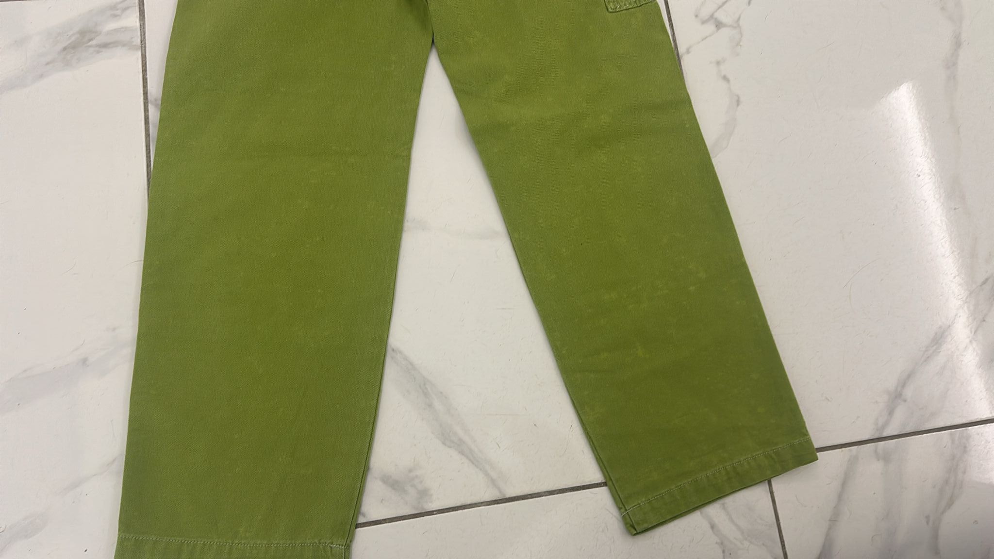Stussy Stussy Stone Washed Canvas Work Pant, Lime Size US 28 / EU 44 - 4 Thumbnail