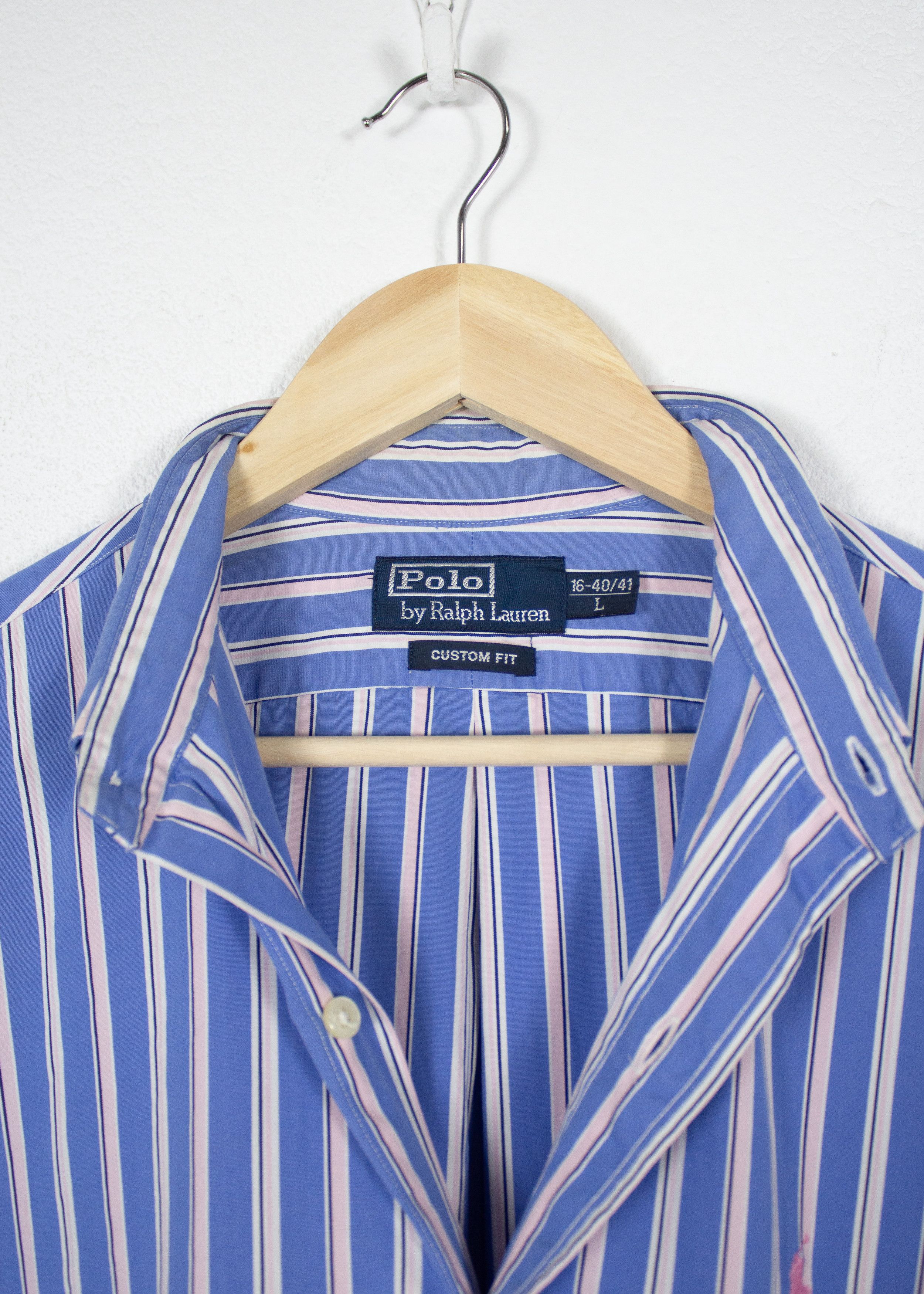 Polo Ralph Lauren Ralph Lauren Pony Striped Blue Oxford Shirt Size US L / EU 52-54 / 3 - 2 Thumbnail