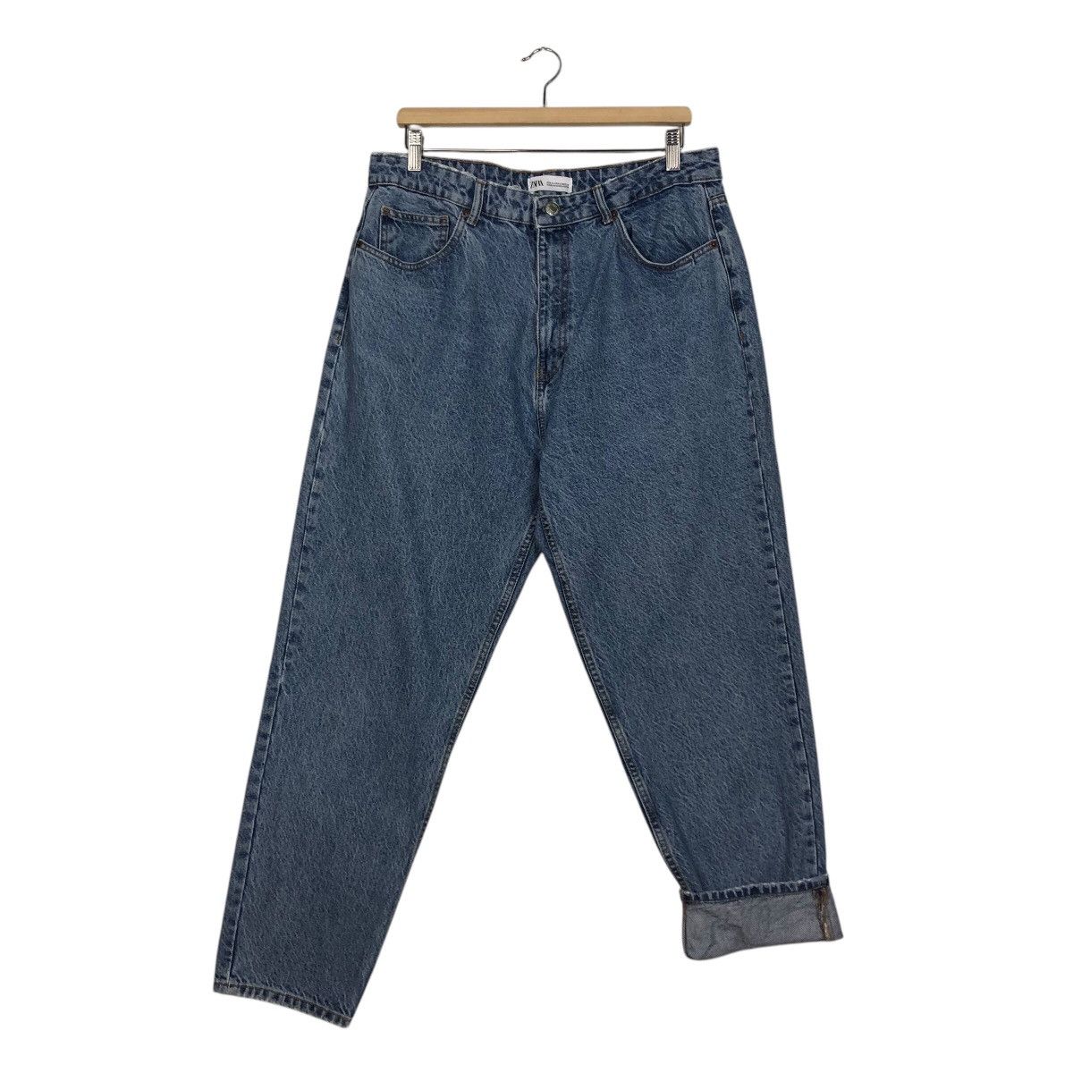 Japanese Brand 📌Vintage Denim Jeans Zara Ballon Design Issey Miyake Size 34" / US 12 / IT 48 - 19 Thumbnail