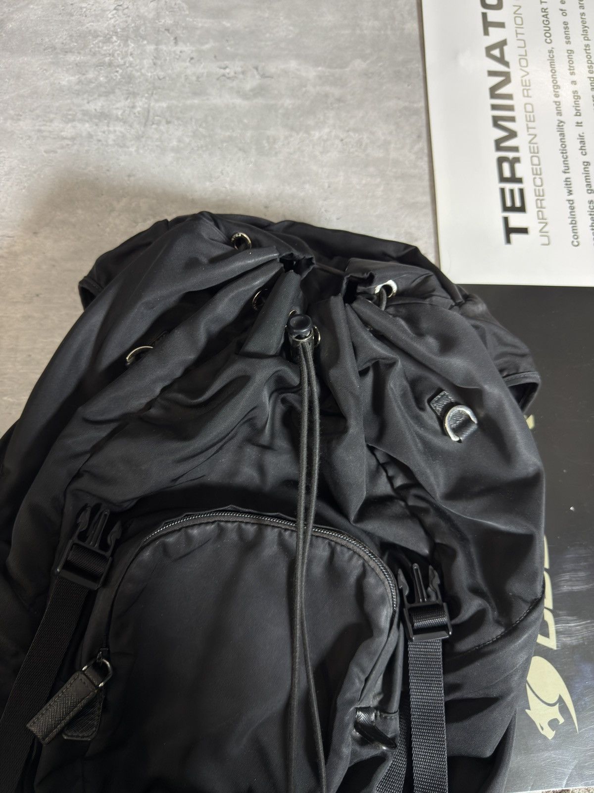 Prada PRADA Tessuto Black Nylon Montana Bouble Buckle Backpack Size ONE SIZE - 5 Thumbnail