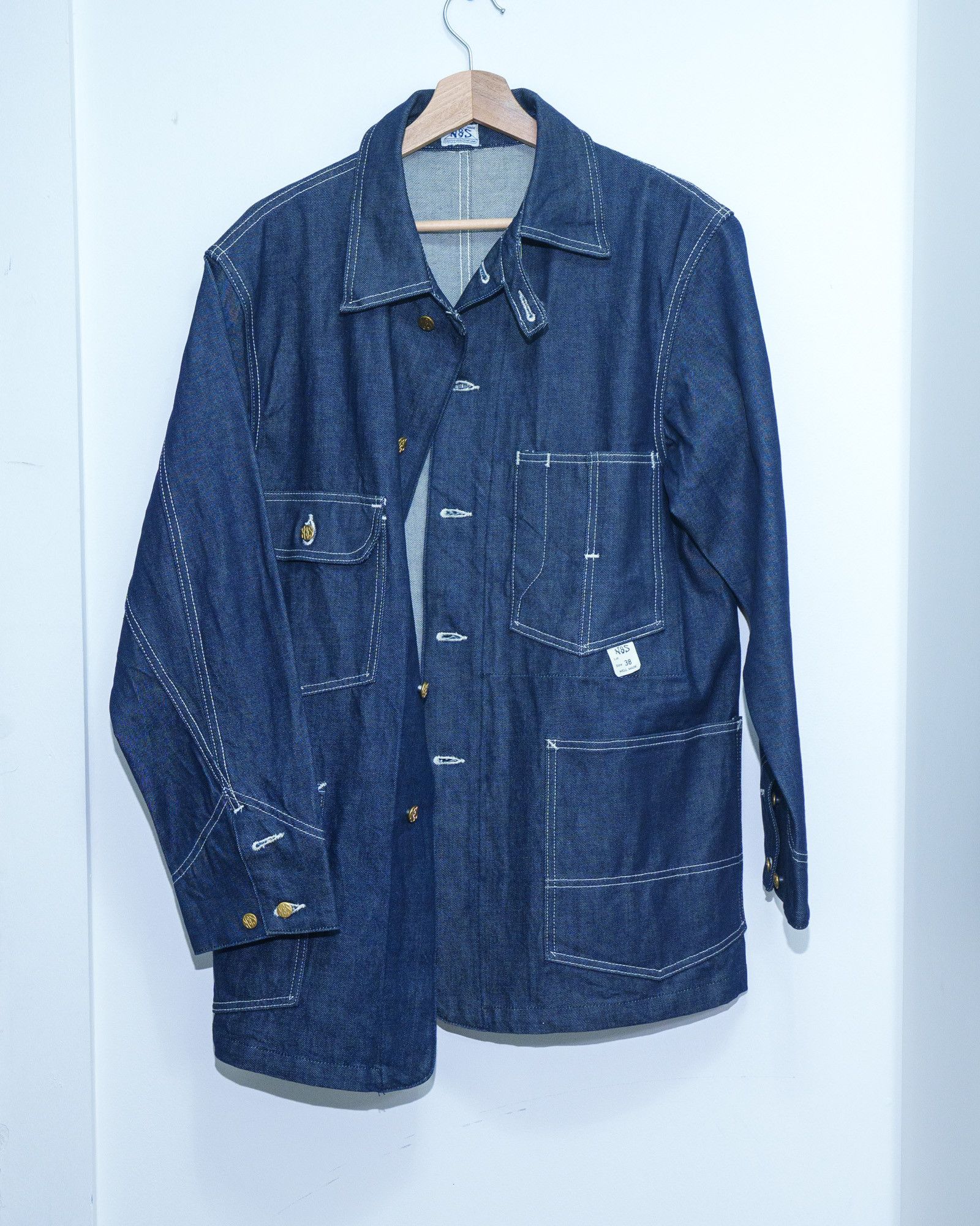 Other N&S Sanforized Denim Chore Coat Workwear Jacket Size US XXS / EU 40 - 1 Thumbnail
