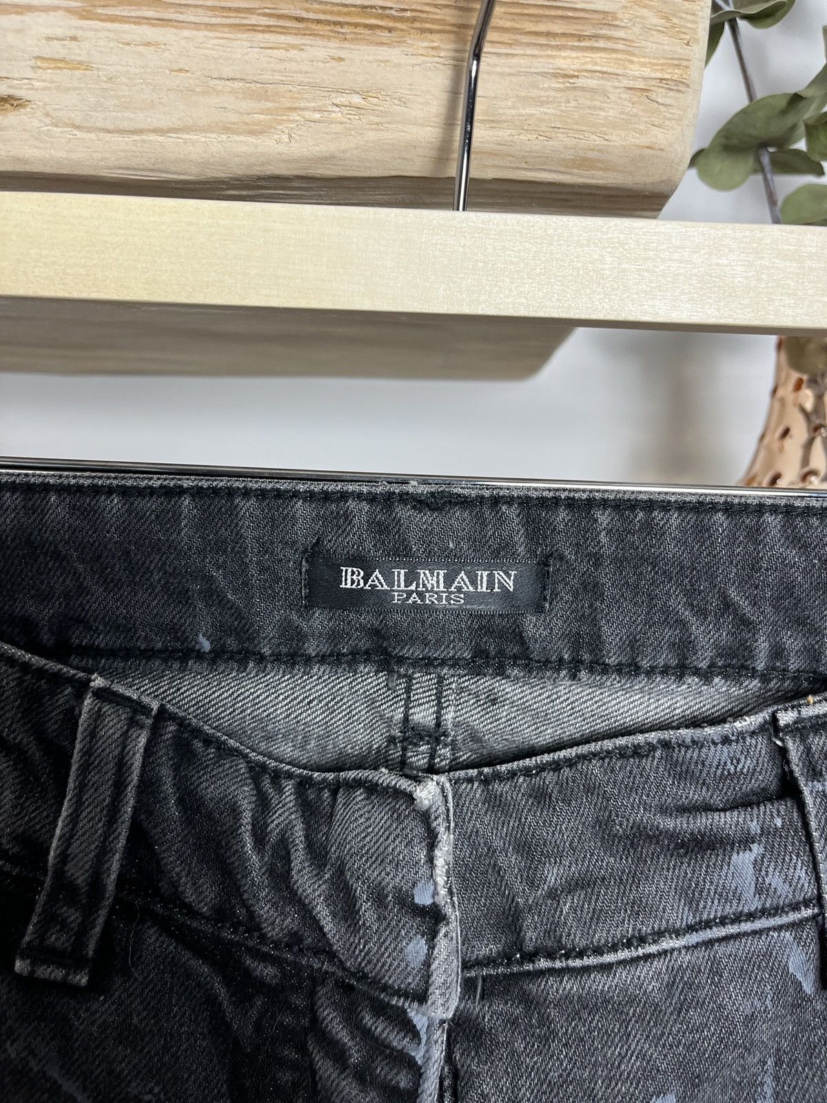 Balmain Balmain SS09 chain mail painter jeans by Christophe Decarnin Size 28" / US 6 / IT 42 - 3 Thumbnail