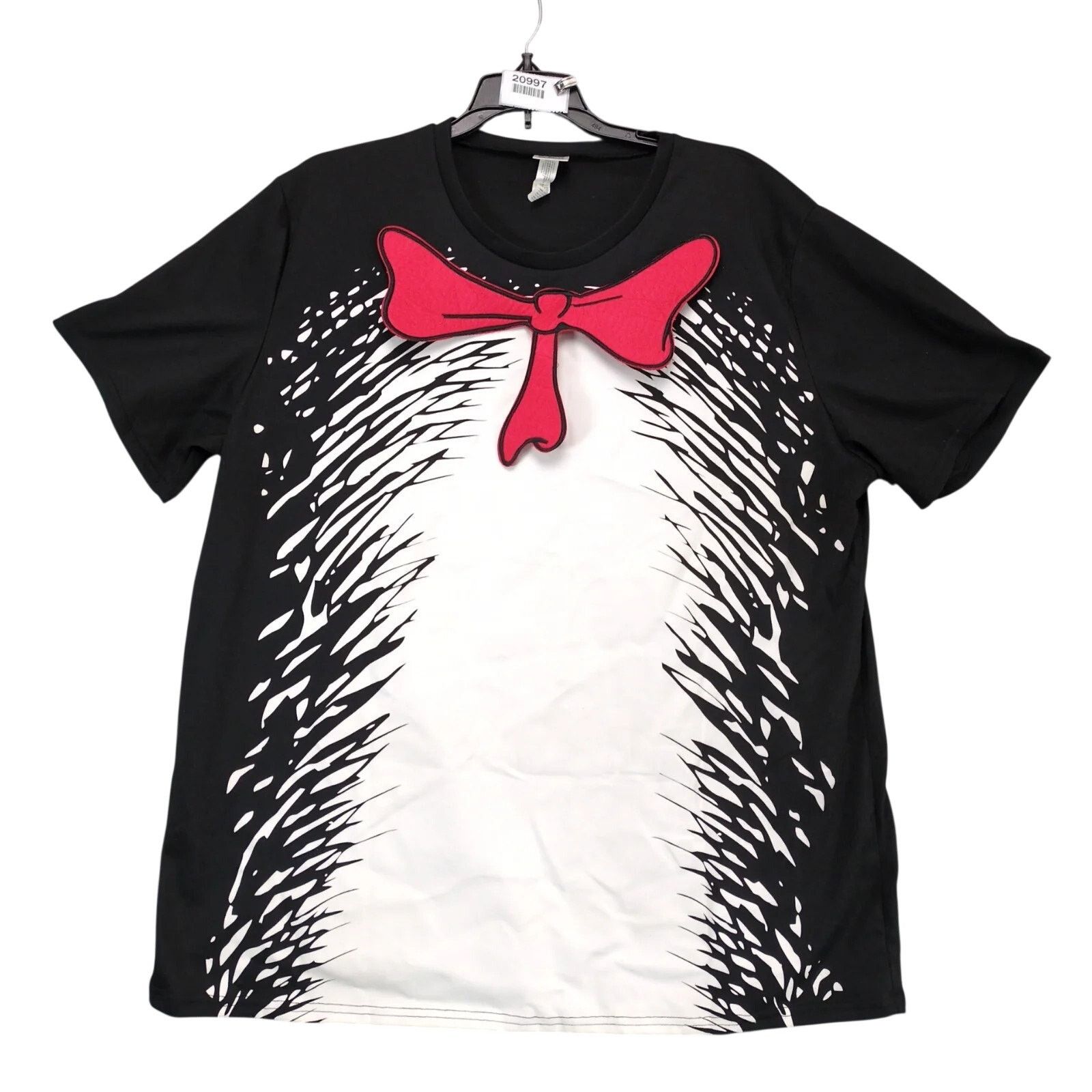 Other Dr Seuss Cat in the Hat Costume T-Shirt Men's XL Red Bow Tie Size US XL / EU 56 / 4 - 1 Thumbnail