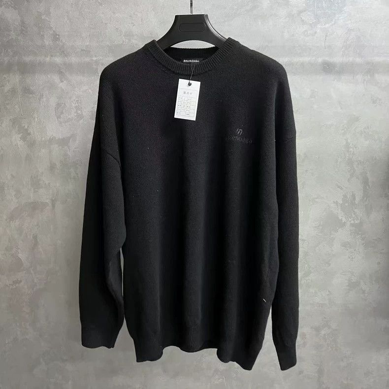Balenciaga Black Cashmere Logo Sweater from Balenciaga-250