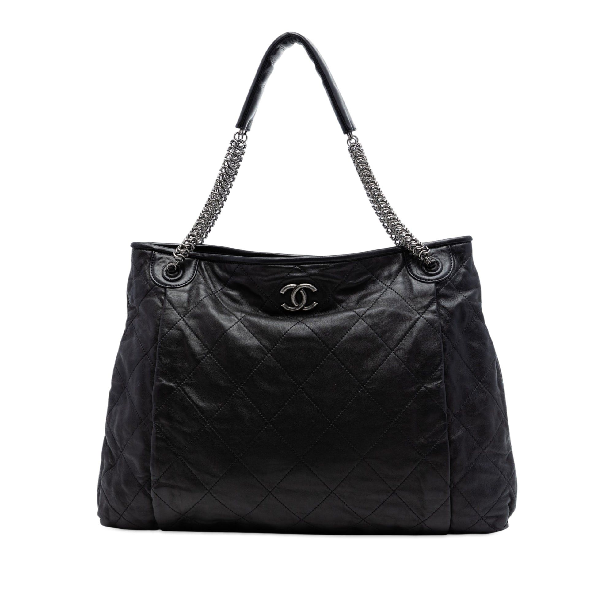 Chanel CC Quilted Lambskin Chain Shopping Tote Size ONE SIZE - 1 Thumbnail