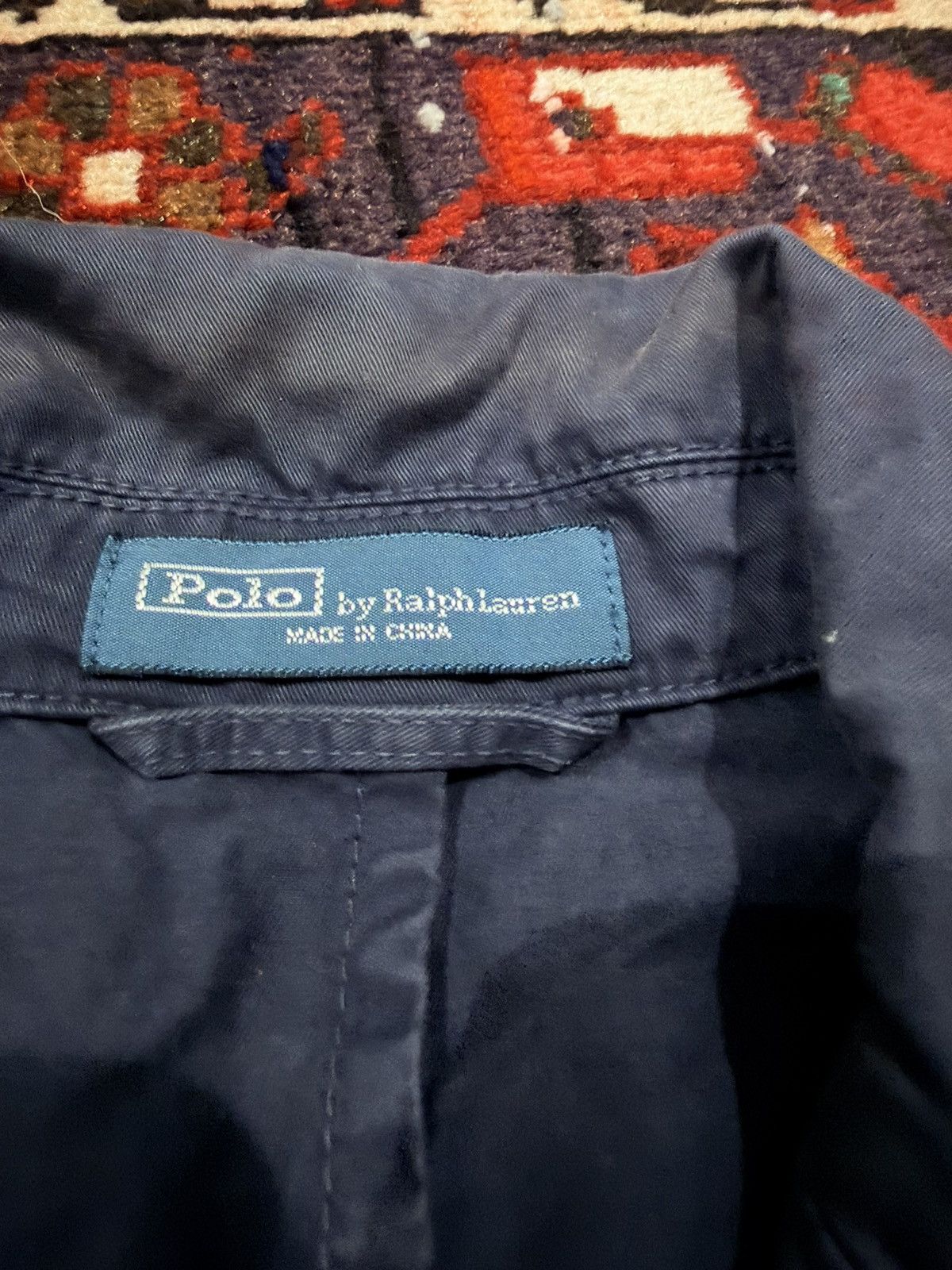 Polo Ralph Lauren Polo Ralph Lauren single-breasted cotton blazer in navy blue Size 36R - 3 Thumbnail