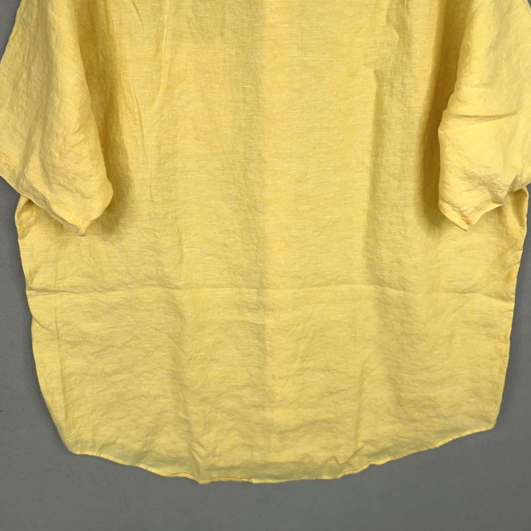 Brooks Brothers VINTAGE Brooks Brothers Shirt Mens XL Yellow Linen 346 Resort Vacation Coastal Preppy 90s Size US XL / EU 56 / 4 - 7 Thumbnail