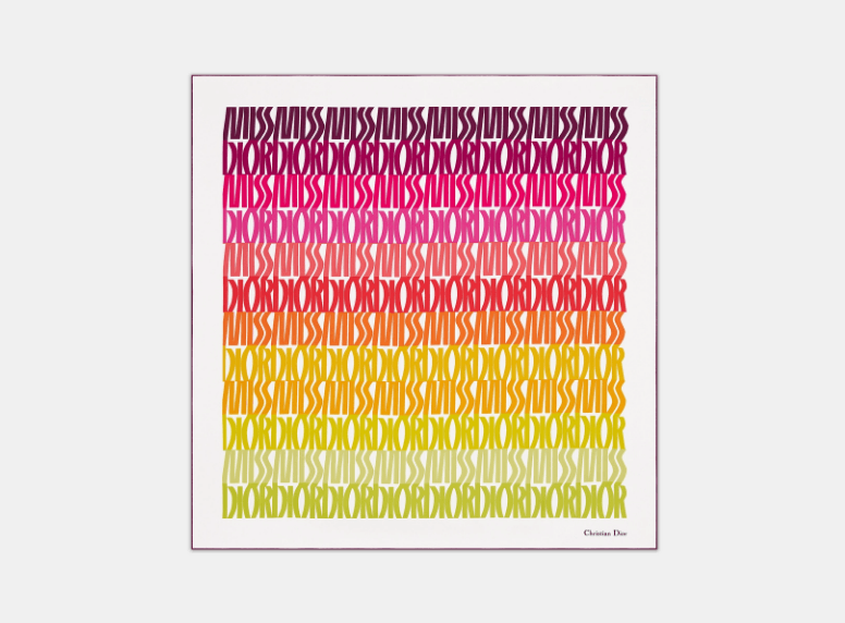 Dior o1w1db11125 51MID0 Size : OS / Square Scarf in Multicolor Size ONE SIZE - 1 Thumbnail