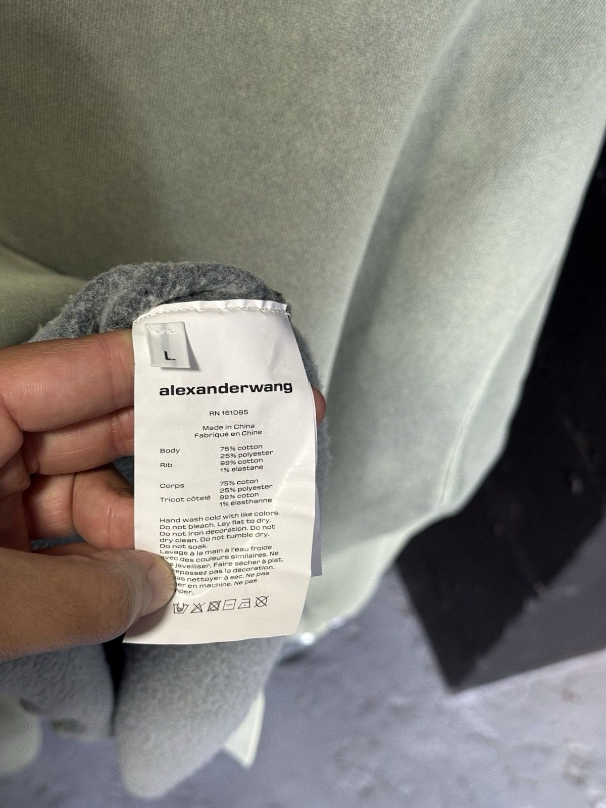 Alexander Wang Mens Alexander Wang New York Green Crewneck Sweatshirt Large Size US L / EU 52-54 / 3 - 8 Thumbnail