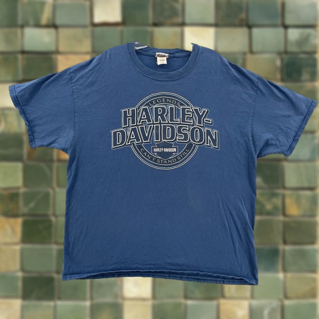 Harley Davidson Harley-Davidson T Shirt Men’s XL Blue Las Vegas Moto Biker Y2K Streetwear 90’s Shirt Mens XL Blue Harley-Davidson T Shirt Size US XL / EU 56 / 4 - 1 Thumbnail