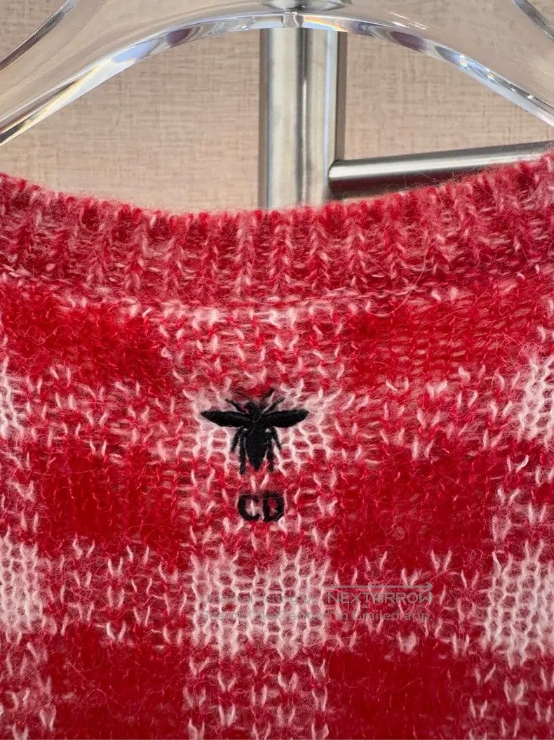 Dior Dior 22SS red plaid knitted short sleeves Size XS / US 0-2 / IT 36-38 - 6 Thumbnail