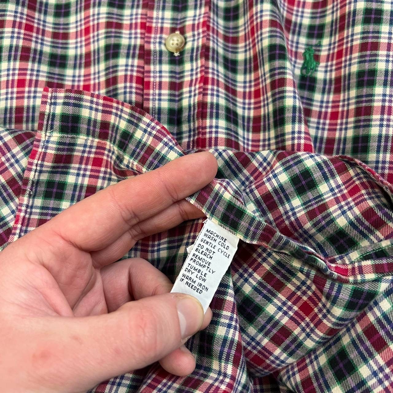 Polo Ralph Lauren Polo Ralph Lauren Luxury Checkered Button Up Shirt Size US XL / EU 56 / 4 - 6 Thumbnail