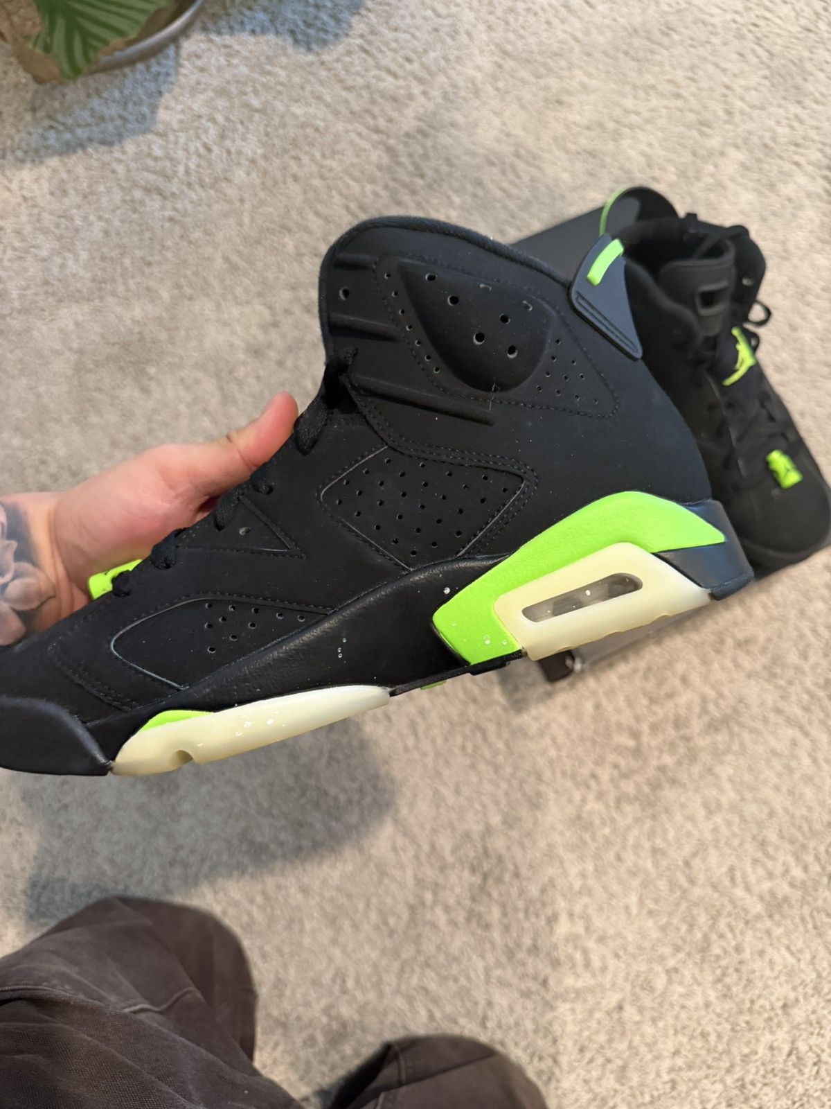 Jordan Brand Electric Green Jordan 6's Size US 8.5 / EU 41-42 - 3 Thumbnail