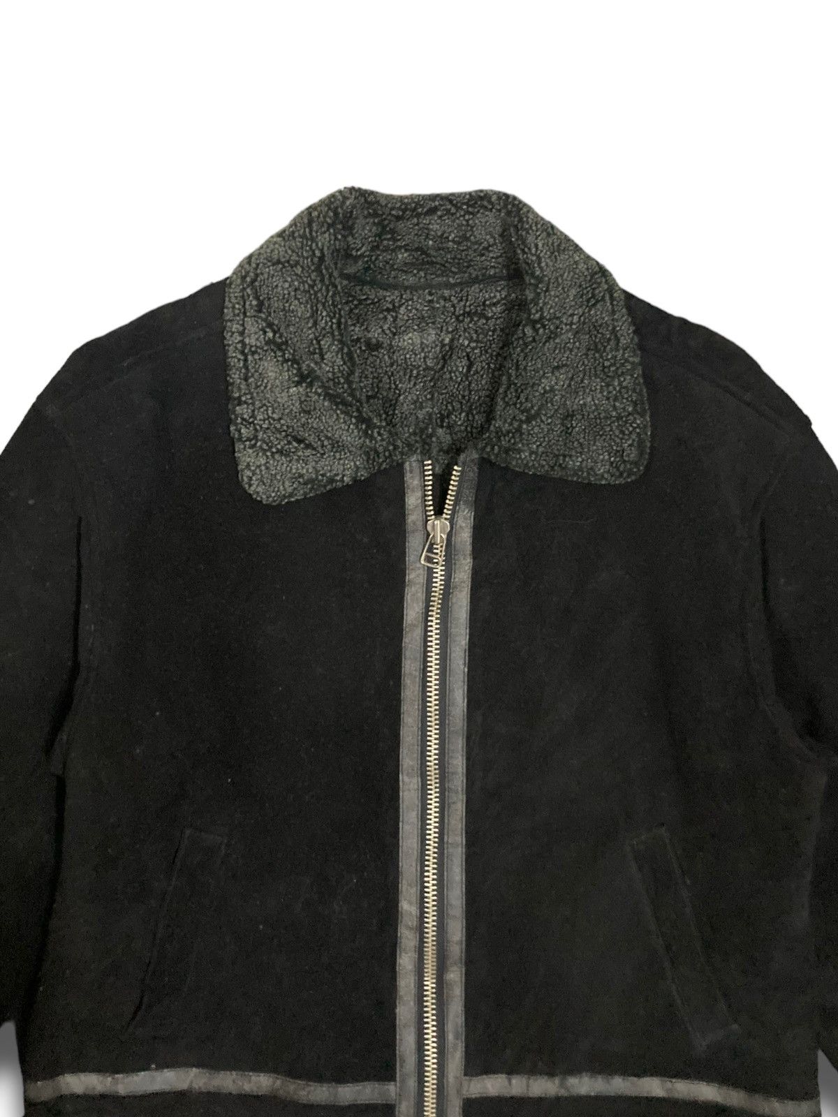 Vintage Vintage Rugged B3 Black Leather Suede Jacket Size US M / EU 48-50 / 2 - 4 Thumbnail