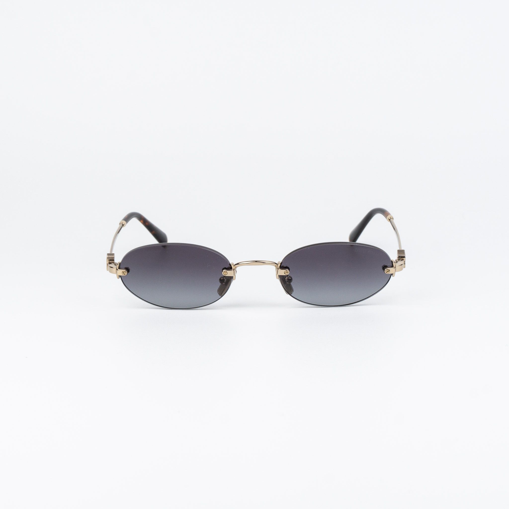 Miu Miu Miu Miu Women Sunglasses Oval MUA54S ZVN5D1 NEW AUTHENTIC Size ONE SIZE - 3 Thumbnail