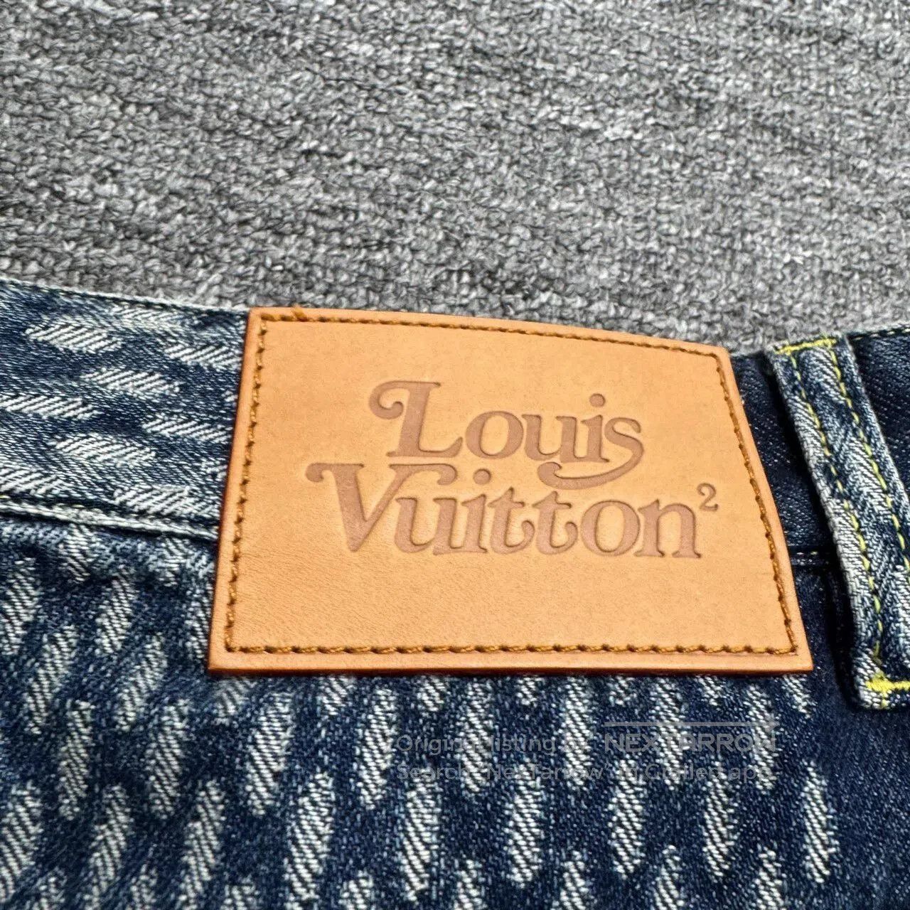 Louis Vuitton louis vuitton nigo checkered denim pants. Size US 33 - 3 Thumbnail