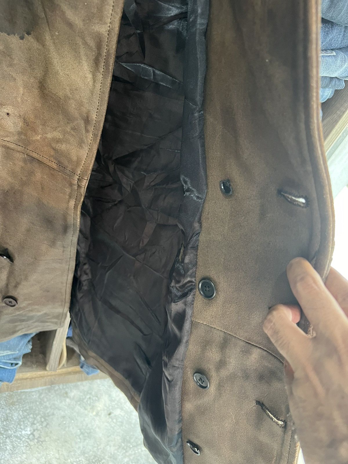 Leather 🔥Unbrand Genuine Leather Button Jacket Size US S / EU 44-46 / 1 - 13 Thumbnail