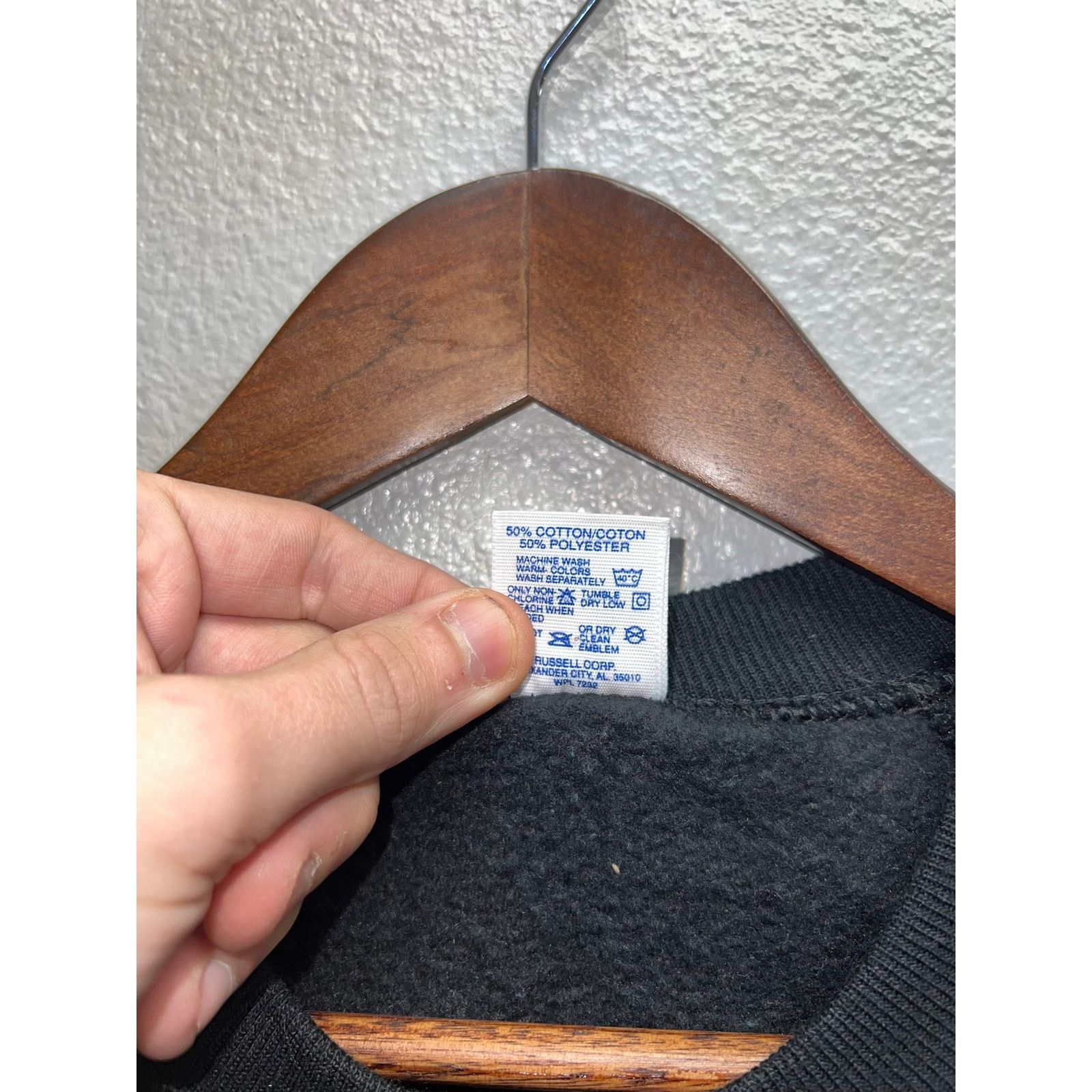 Jerzees Vintage The Stadium Club Sweatshirt Black 1990s 90s Medium Size US M / EU 48-50 / 2 - 5 Thumbnail