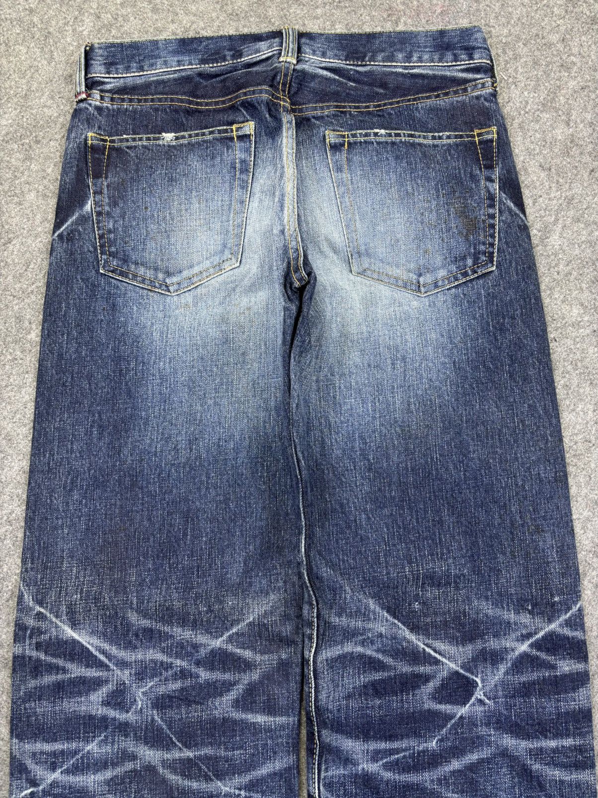 Eternal 💥Raw Sturdy Denim💥Vtg Eternal Insane Fades Denim F971 Size US 29 - 12 Thumbnail