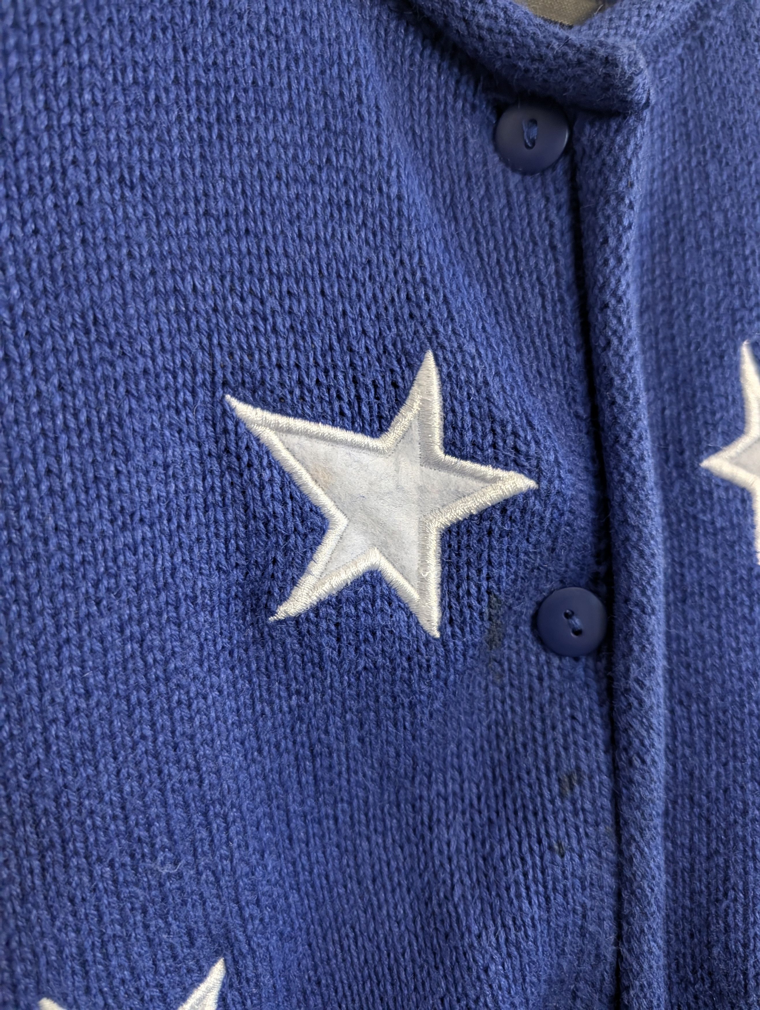 Quacker Factory Vintage RAMIE knit USA stars & stripes cardigan Med Size M / US 6-8 / IT 42-44 - 3 Thumbnail