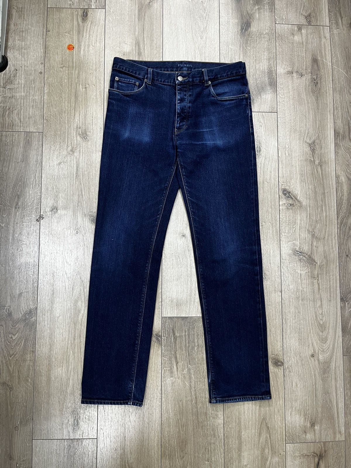 Prada 🔴 PRADA CLASSIC FIT LUXURY JEANS TAB MILANO Y2K RARE DENIM Size US 34 / EU 50 - 4 Thumbnail