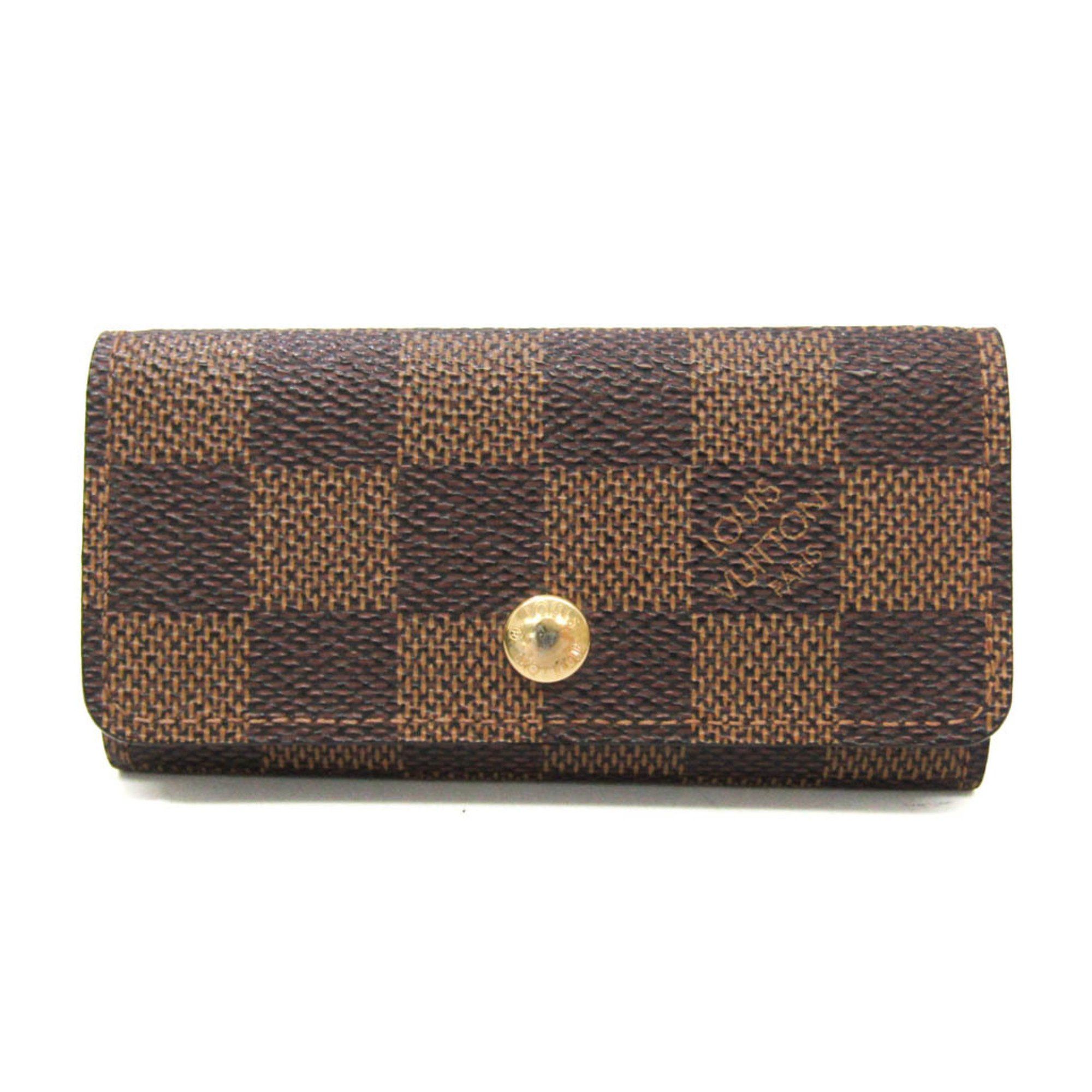 Louis Vuitton Louis Vuitton Damier Multicles 4 N62631 Men,Women Damier Canvas Key Case Ebene Size ONE SIZE - 1 Thumbnail