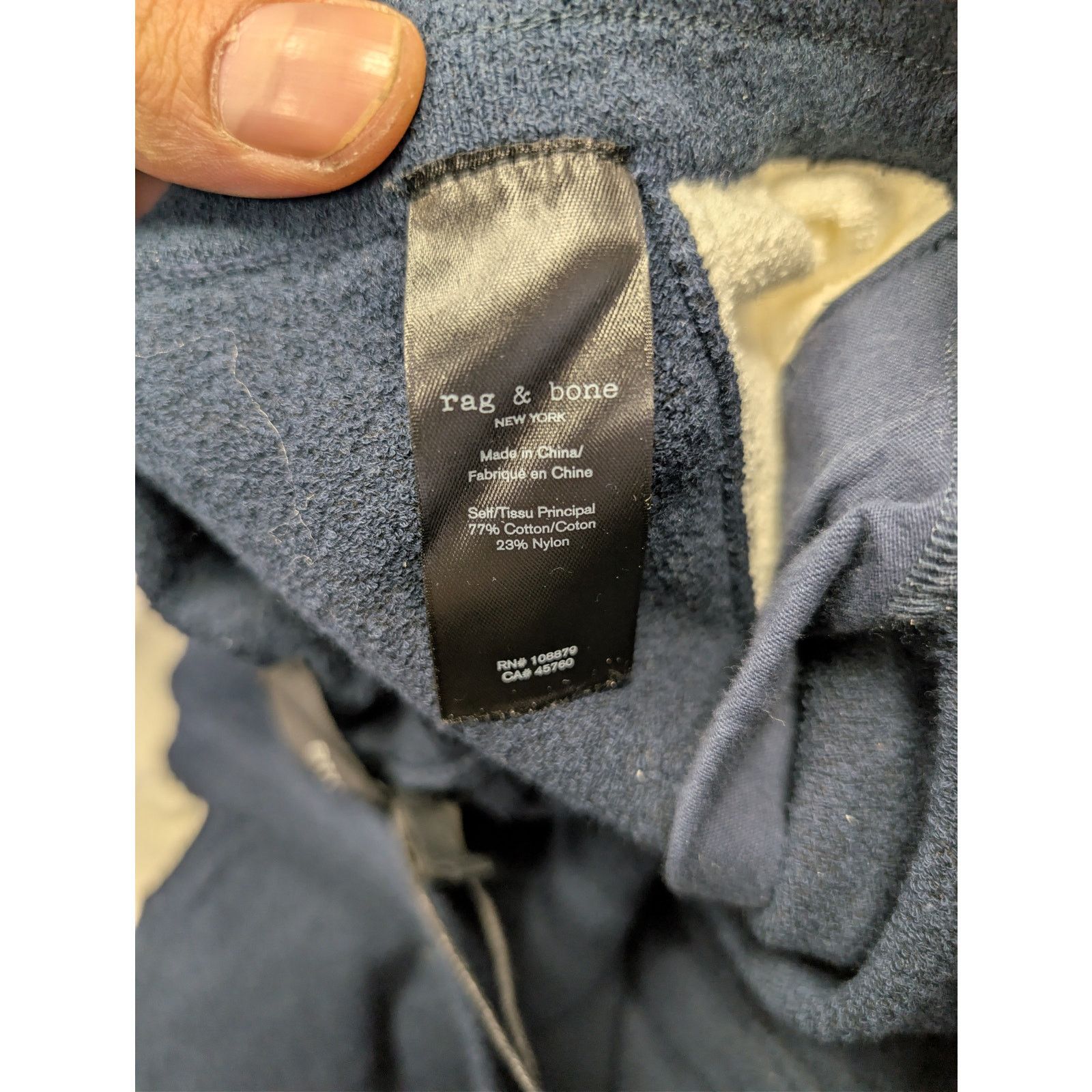 Rag & Bone o1rshd1 CC20 Alex Shorts in Zuma Toweling in Navy/Multicolor Size US 32 / EU 48 - 16 Thumbnail
