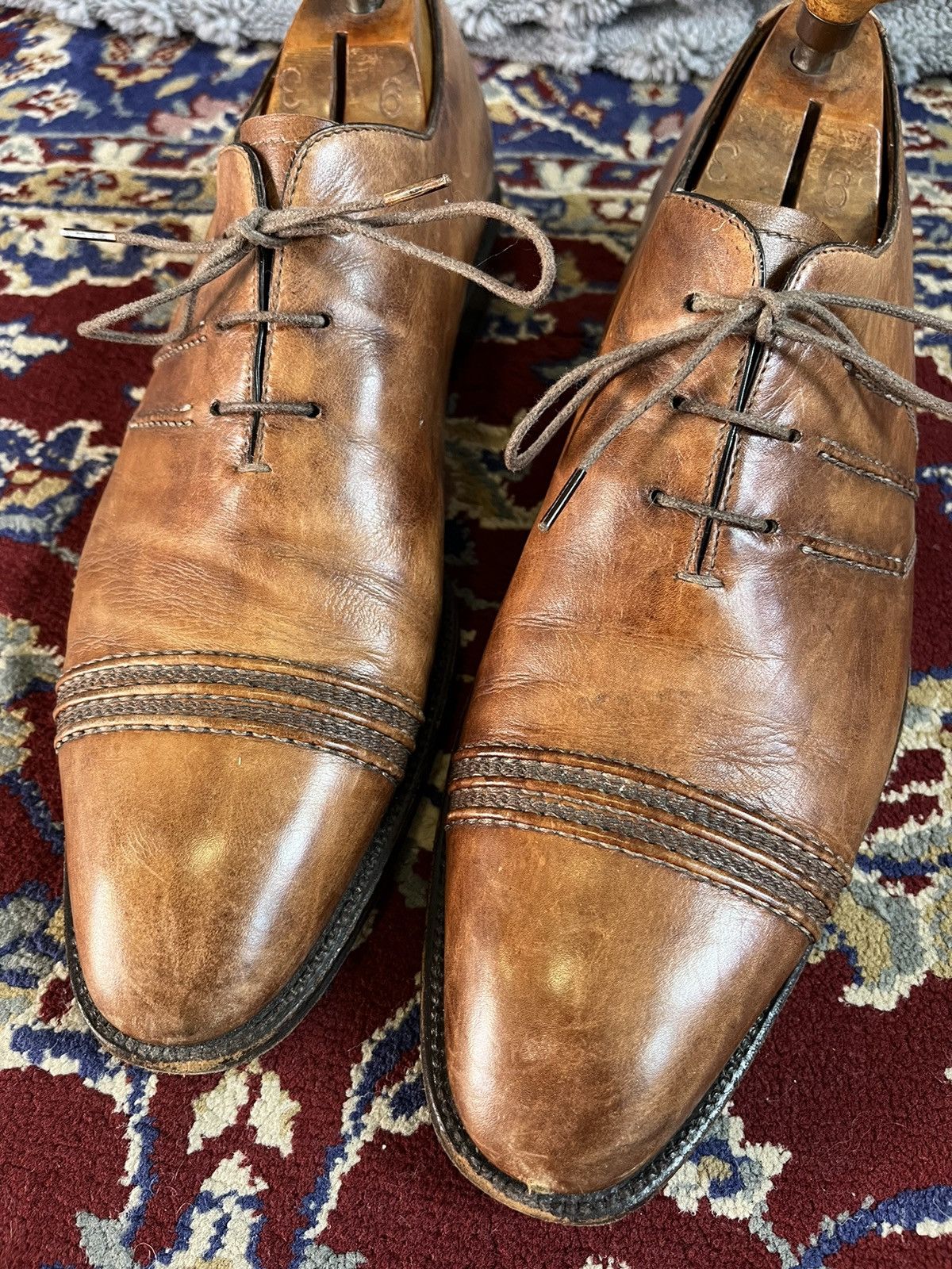 Tanino Crisci Tanino Crisci Genuine Leather Dress Shoes 43/300 Pairs Size US 8.5 / EU 41-42 - 4 Thumbnail