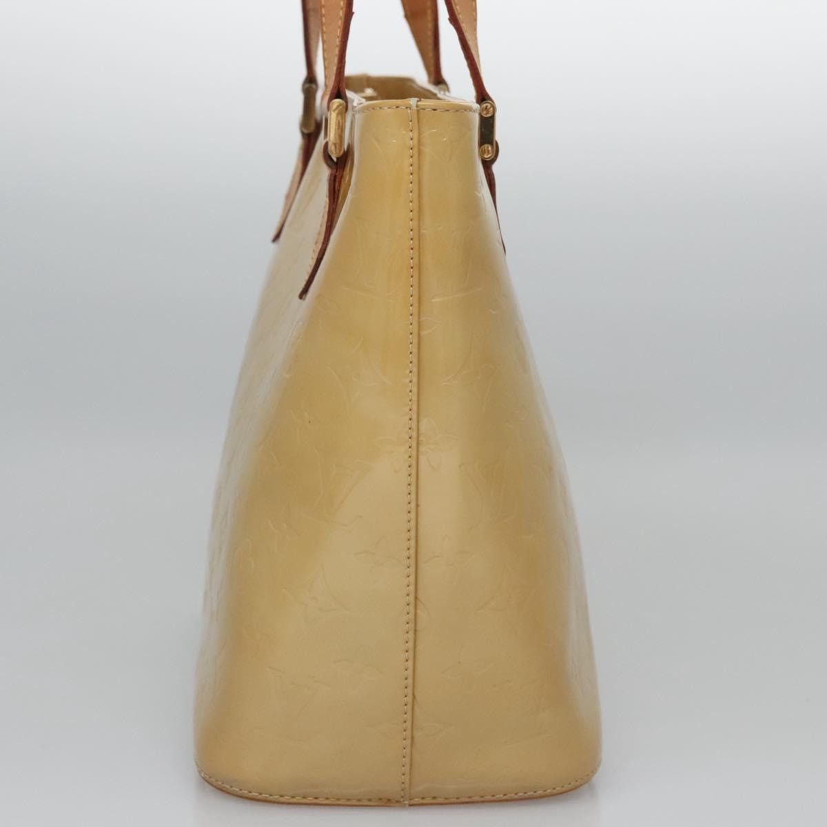 Louis Vuitton LOUIS VUITTON Monogram Vernis Houston Hand Bag Beige M91004 Size ONE SIZE - 4 Thumbnail