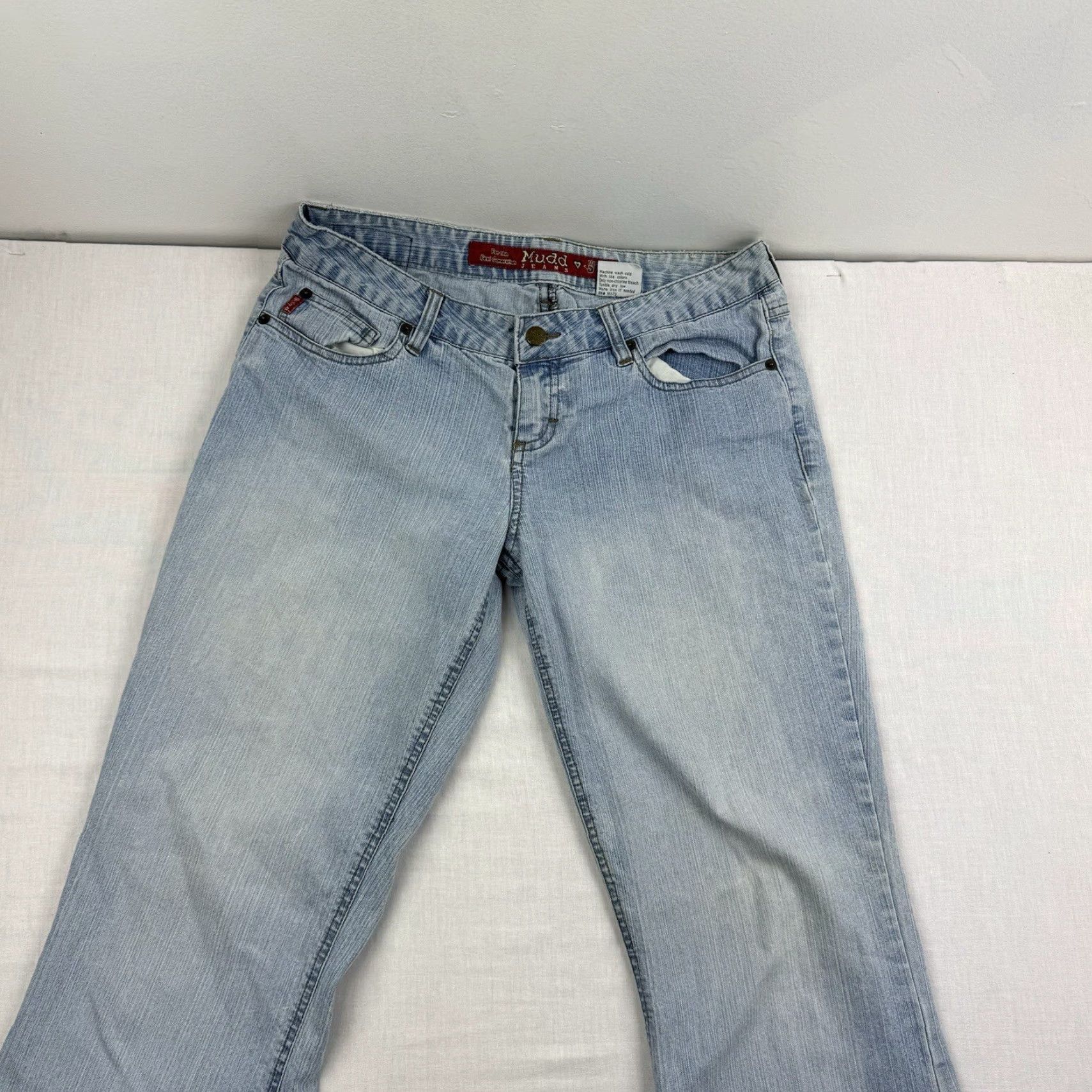 Vintage VINTAGE Mudd Jeans Womens 11 Blue Flare Bootcut Grunge Y2K 2000s Punk Size 32" / US 10 / IT 46 - 2 Thumbnail