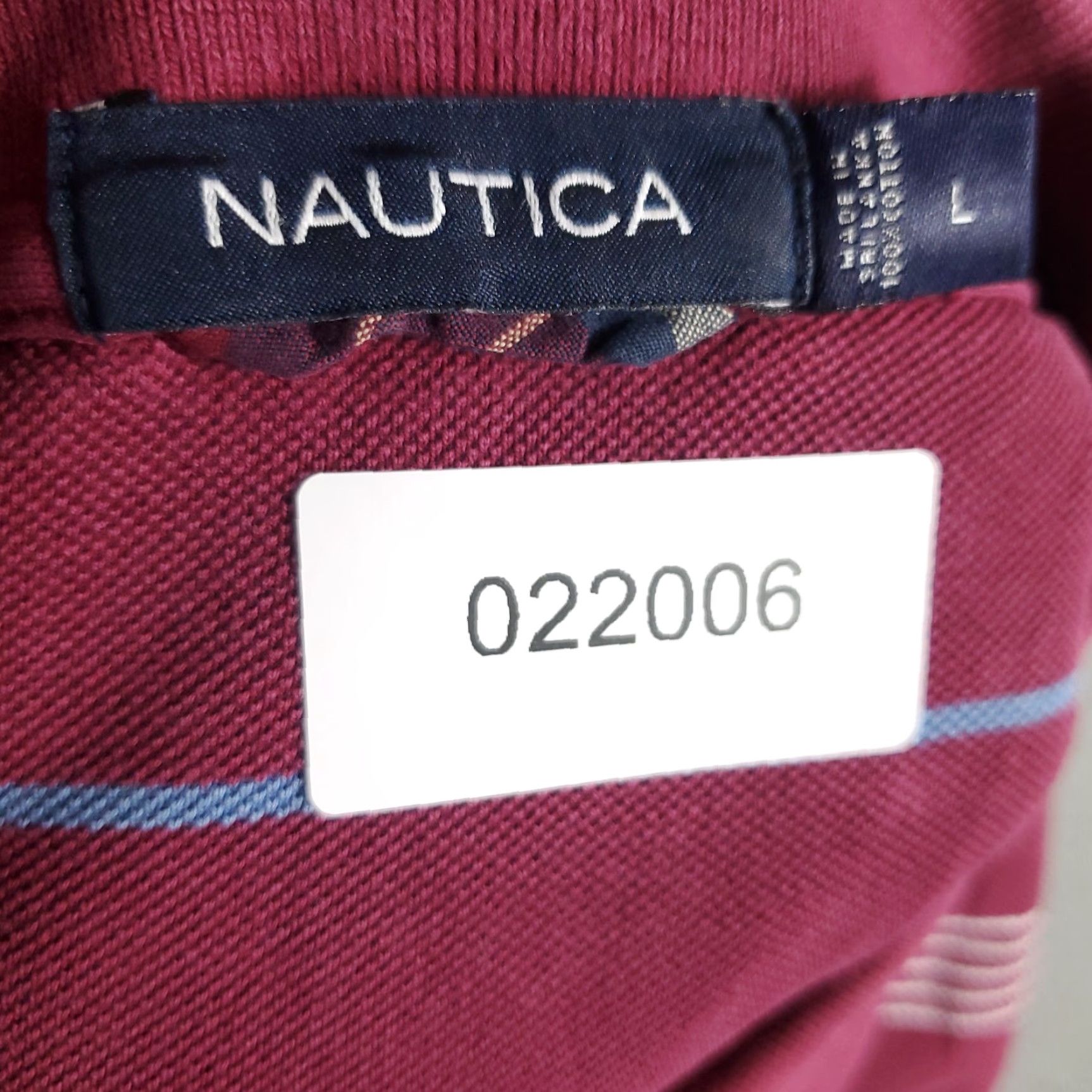 Nautica Nautica Polo Shirt Mens L Red Striped Casual Short Sleeve Polo Shirt Mens L Red Casual Striped Size US L / EU 52-54 / 3 - 7 Thumbnail
